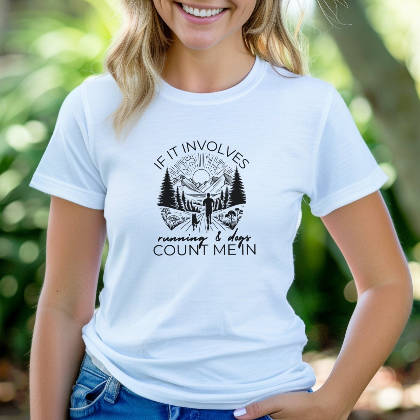 Running & Dogs Tee
