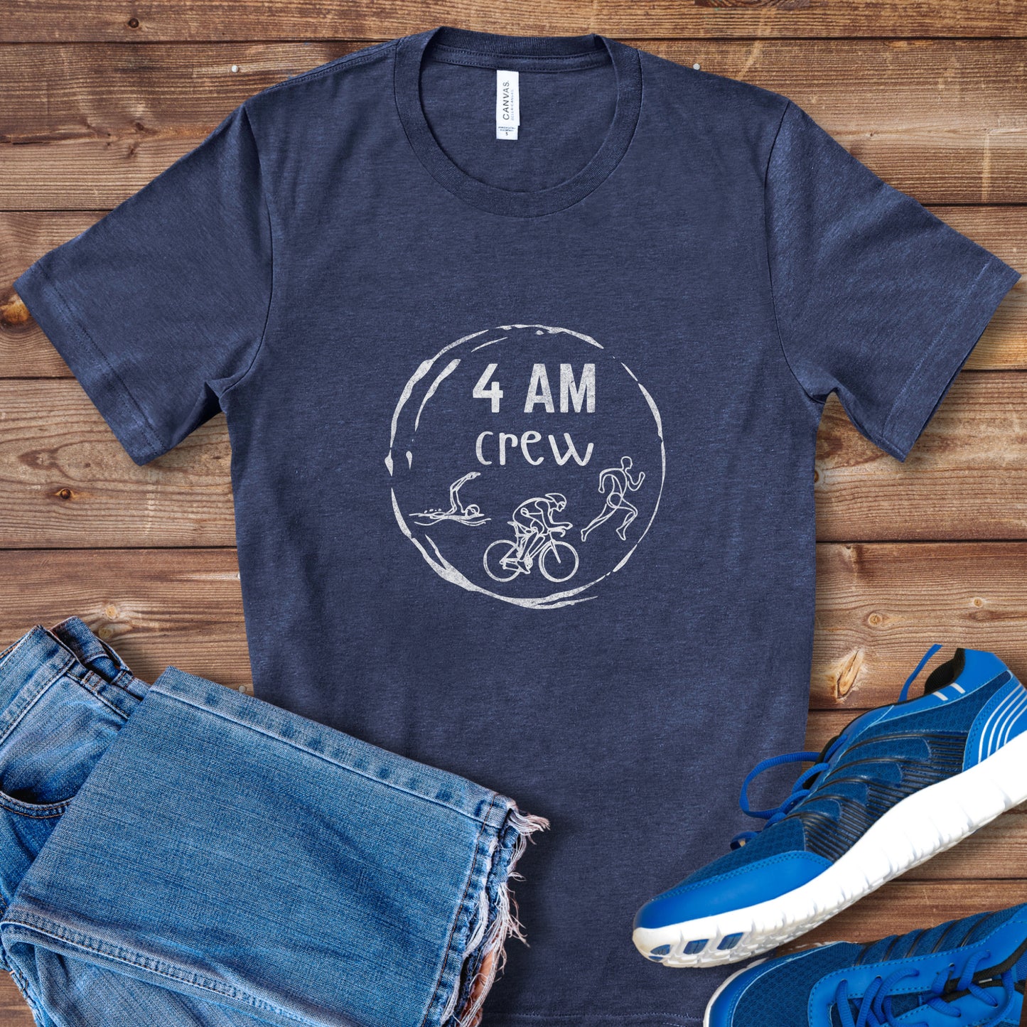 4 AM Crew TRI Tee