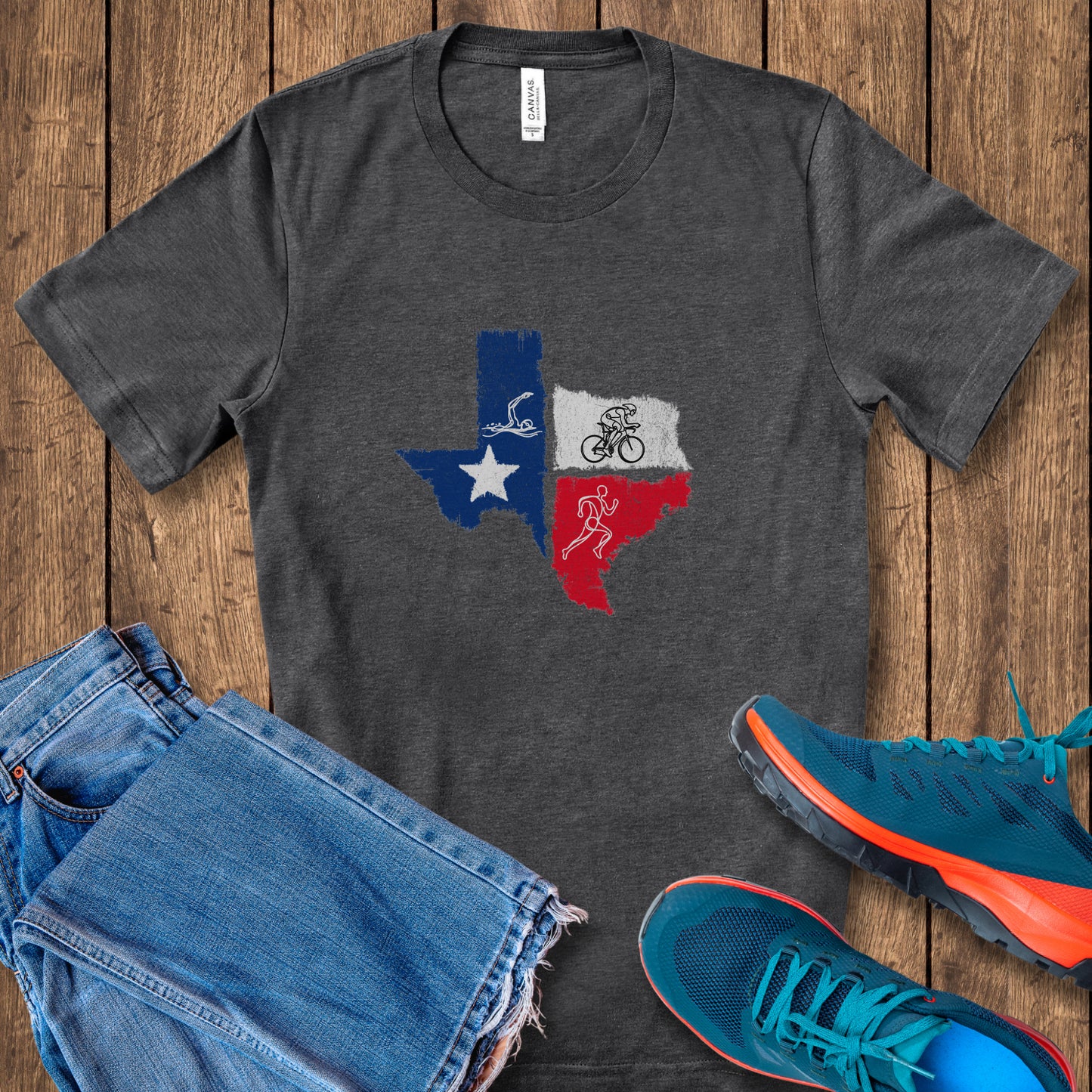 Texas Tri Line Art Tee