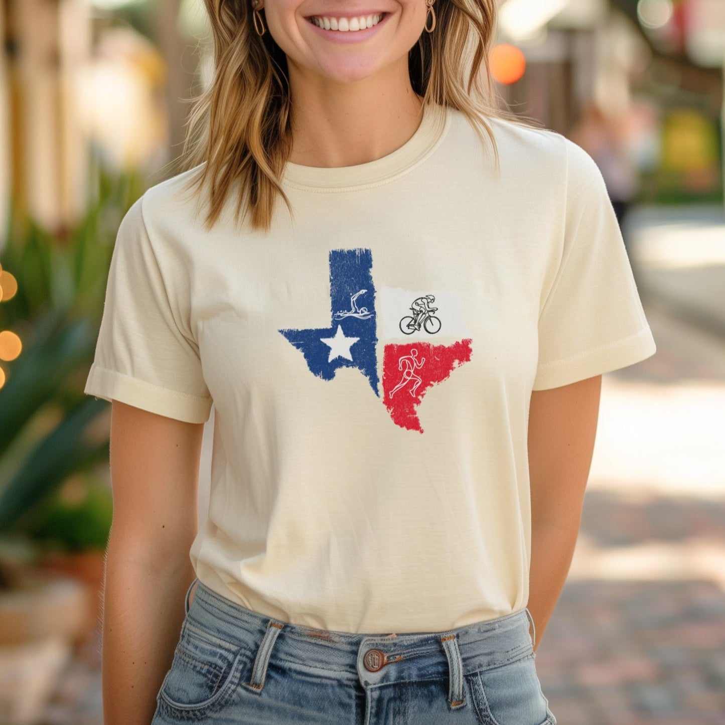 Texas Tri Line Art Tee