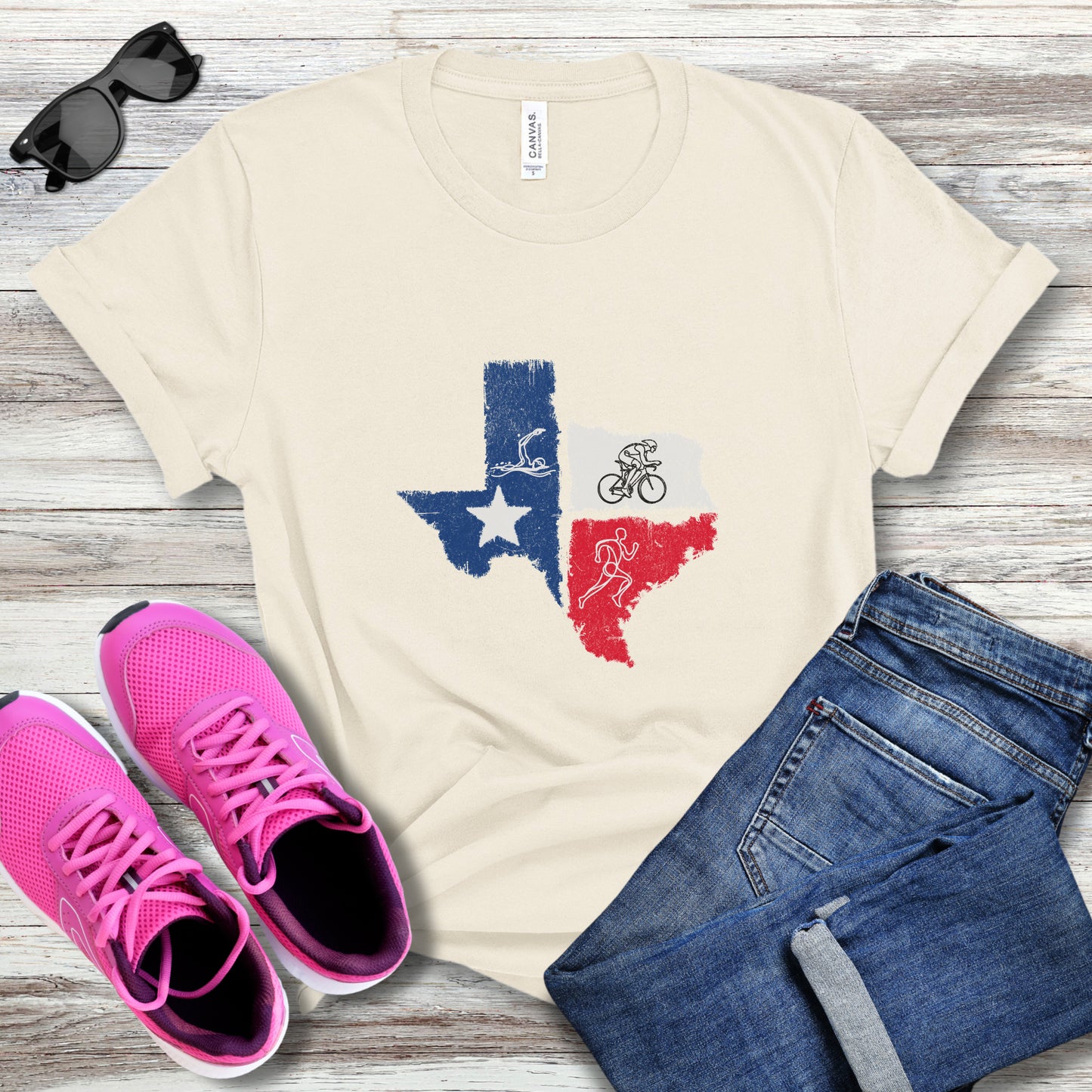Texas Tri Line Art Tee
