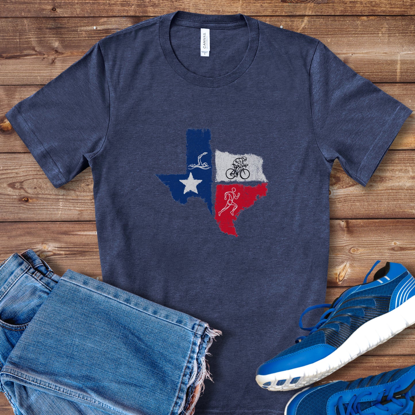 Texas Tri Line Art Tee