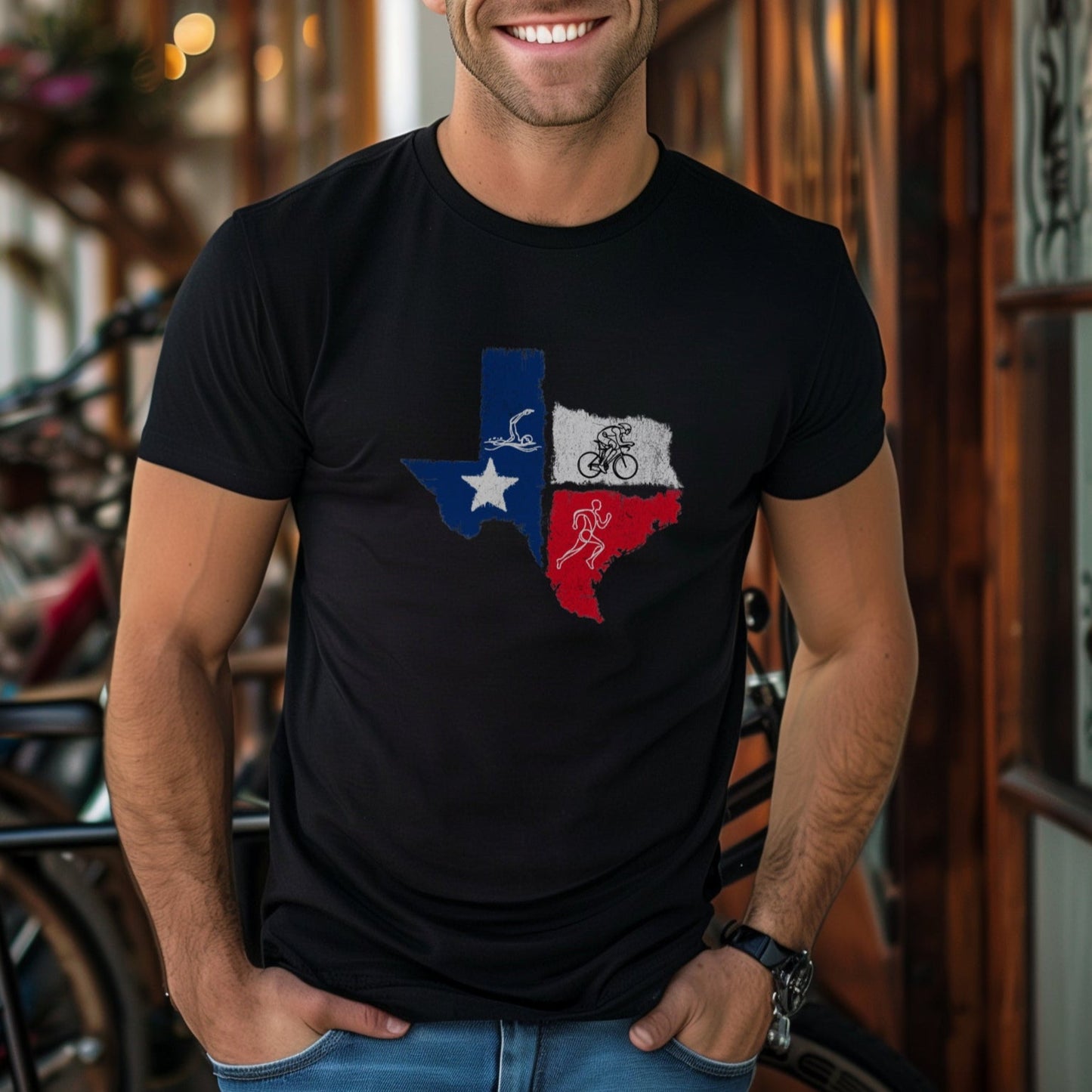 Texas Tri Line Art Tee