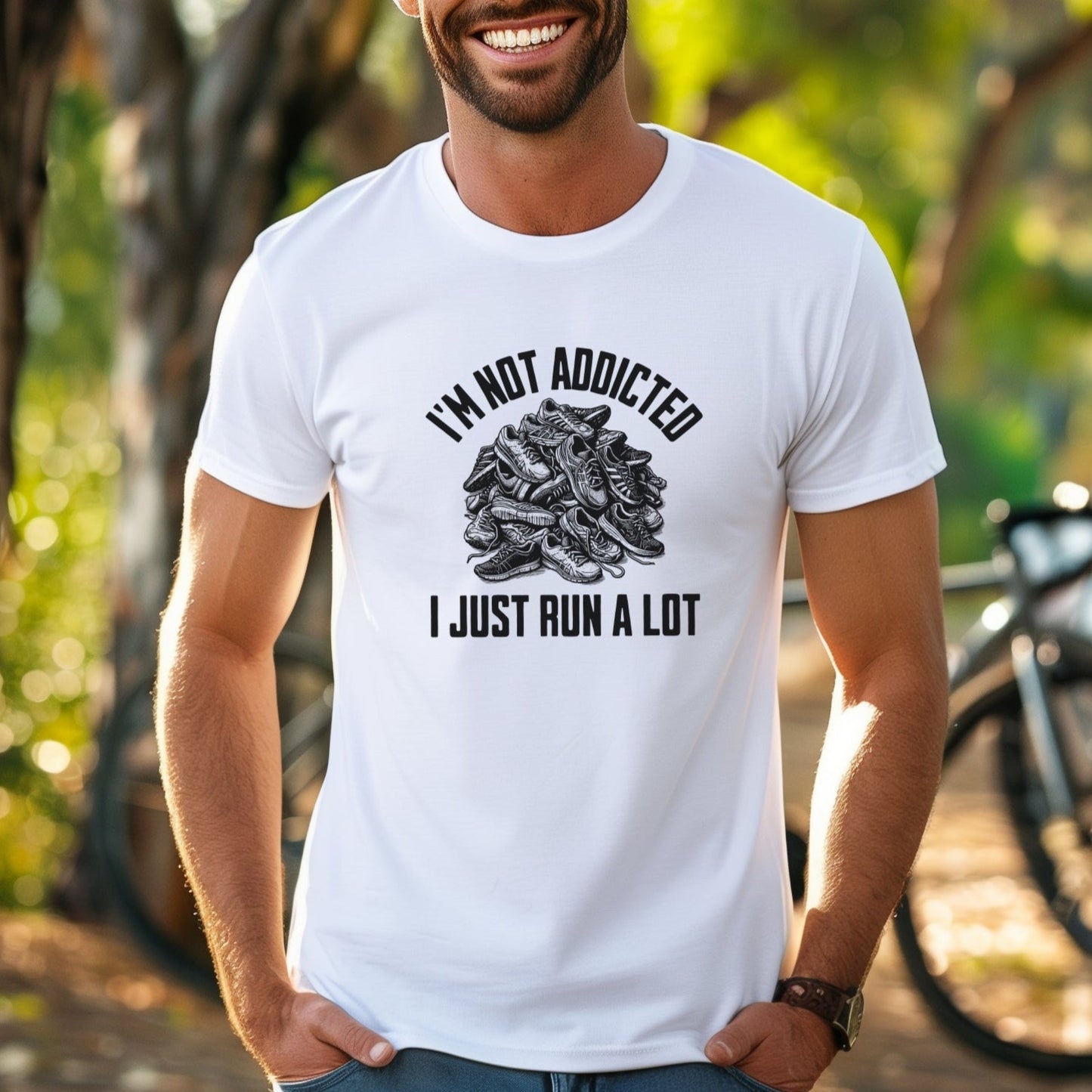 Not Addicted B&W Tee