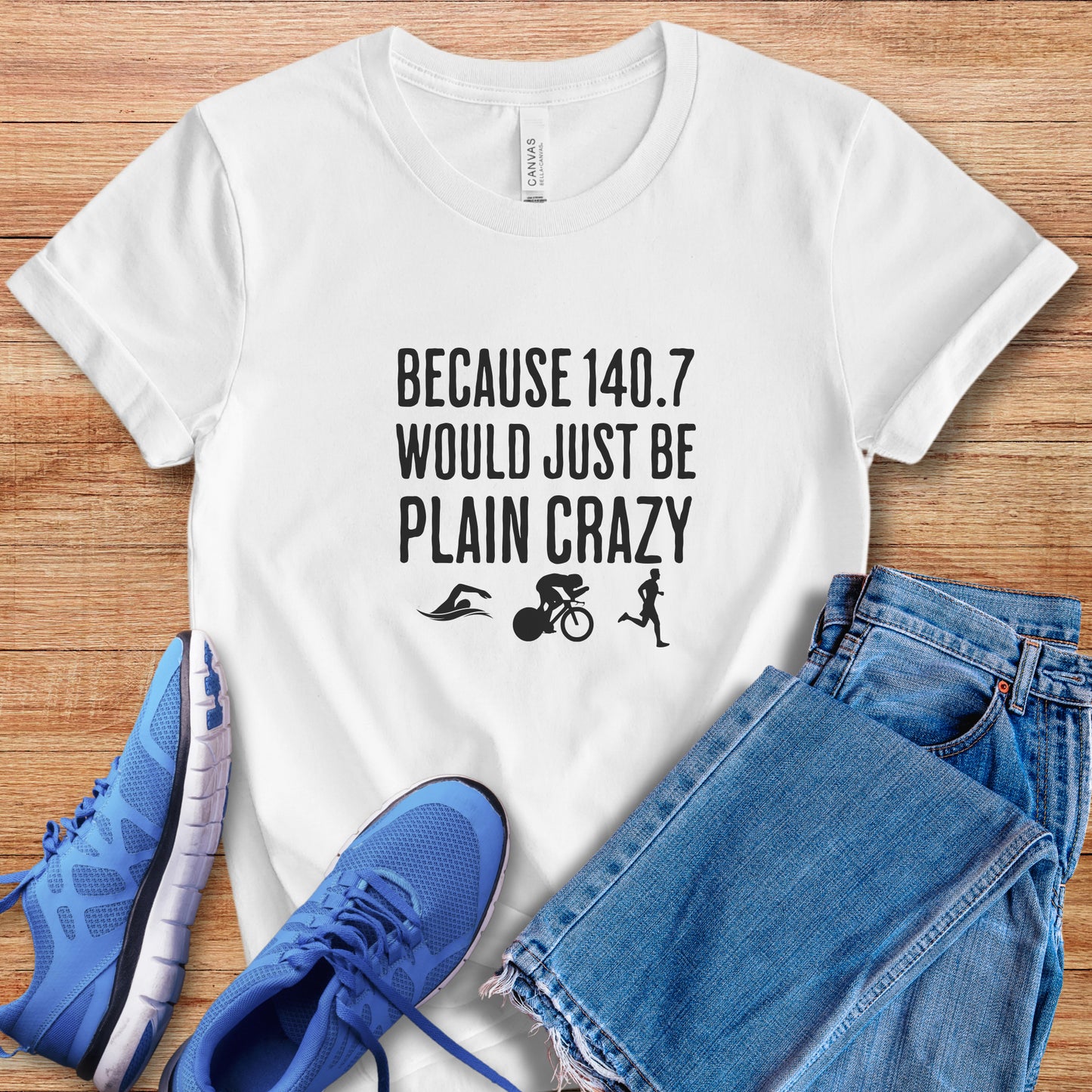 140.7 Plain Crazy W/Images Tee