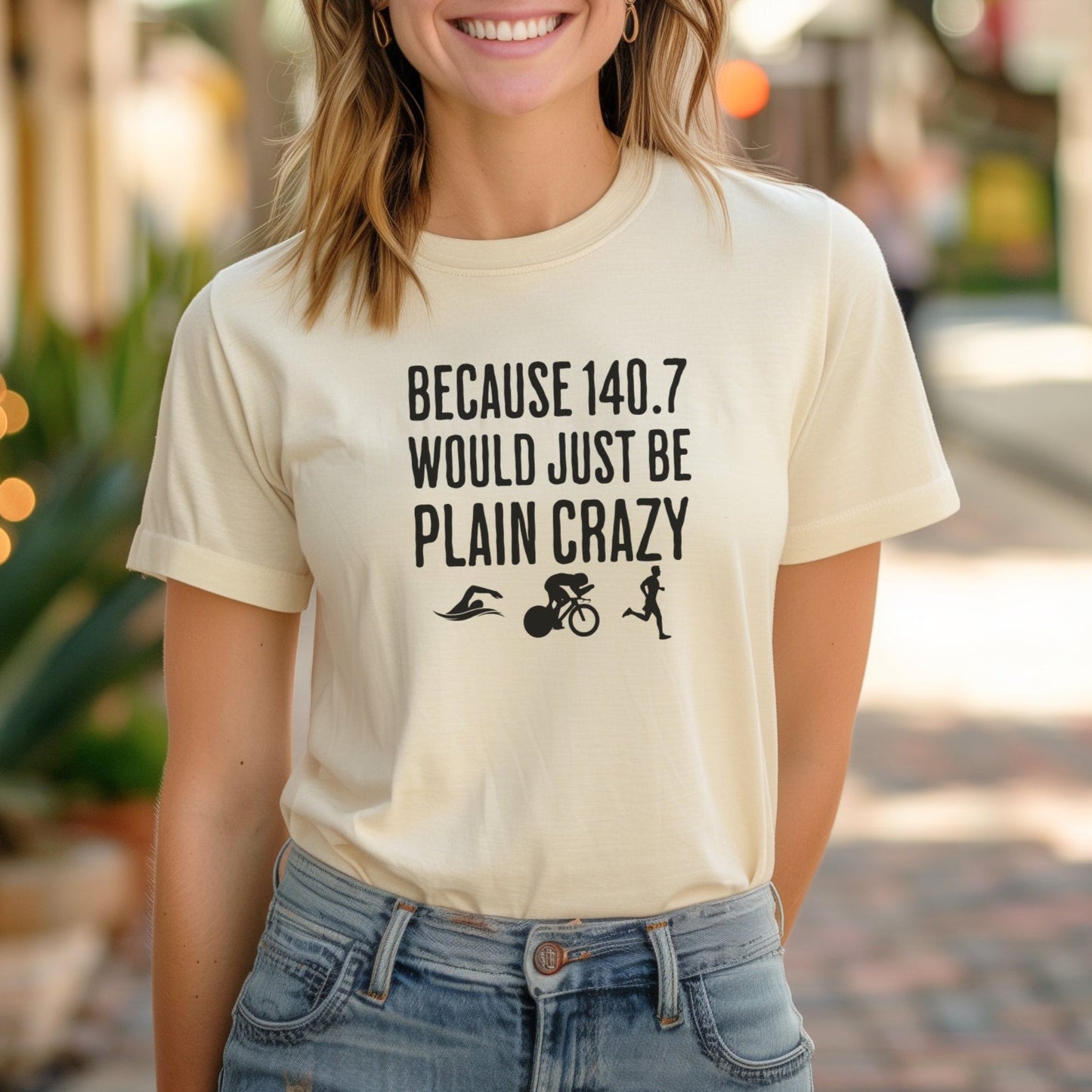 140.7 Plain Crazy W/Images Tee
