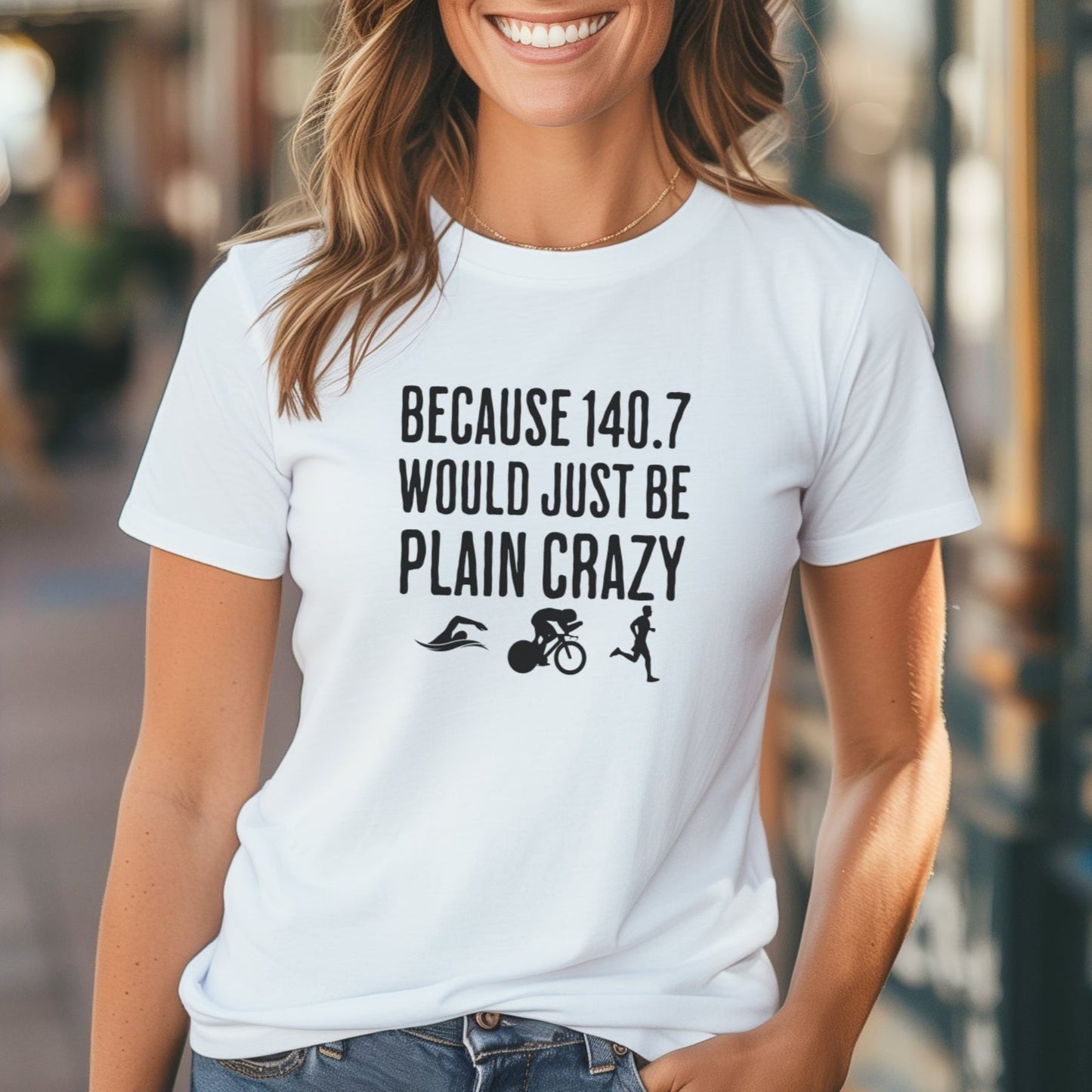 140.7 Plain Crazy W/Images Tee