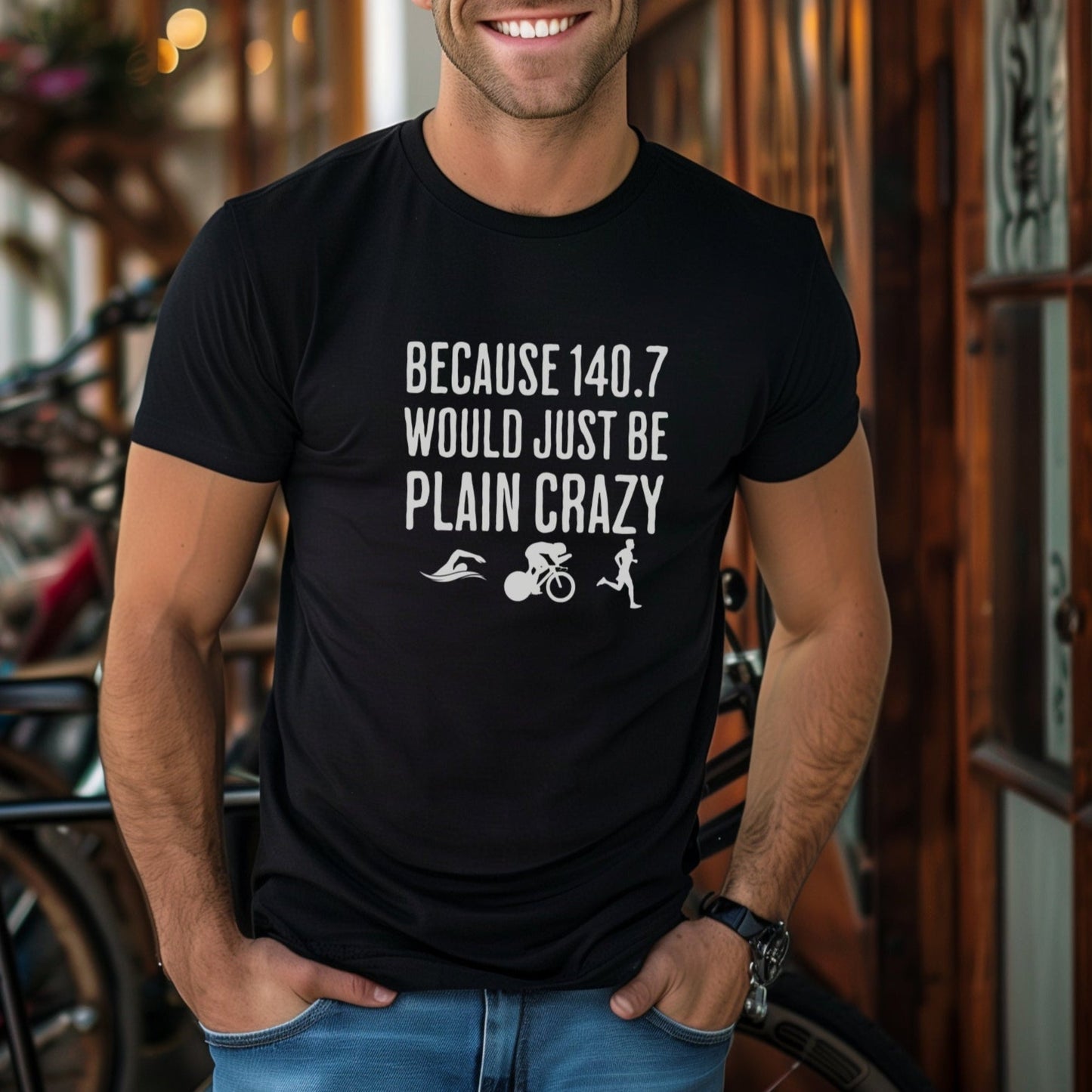 140.7 Plain Crazy W/Images Tee