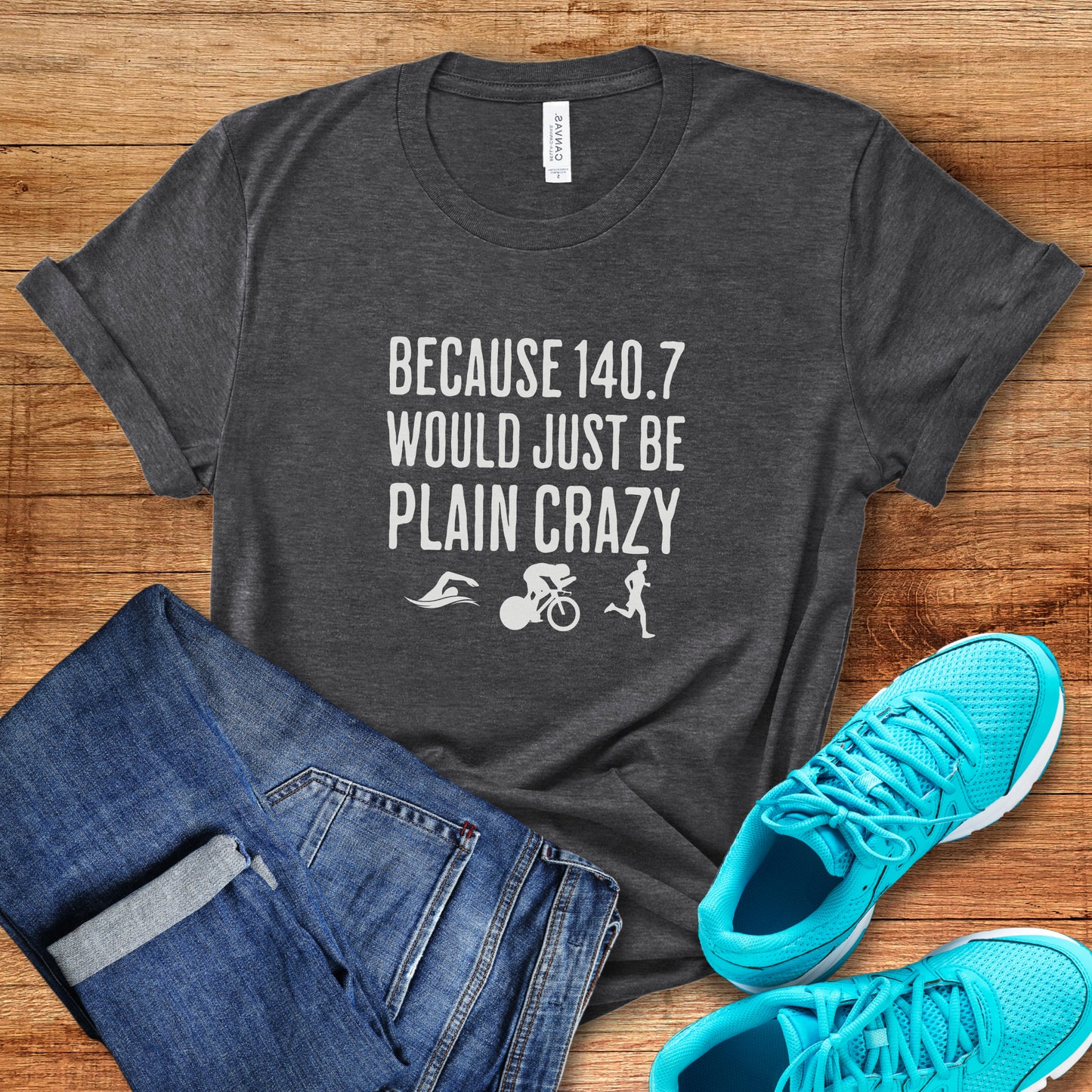 140.7 Plain Crazy W/Images Tee