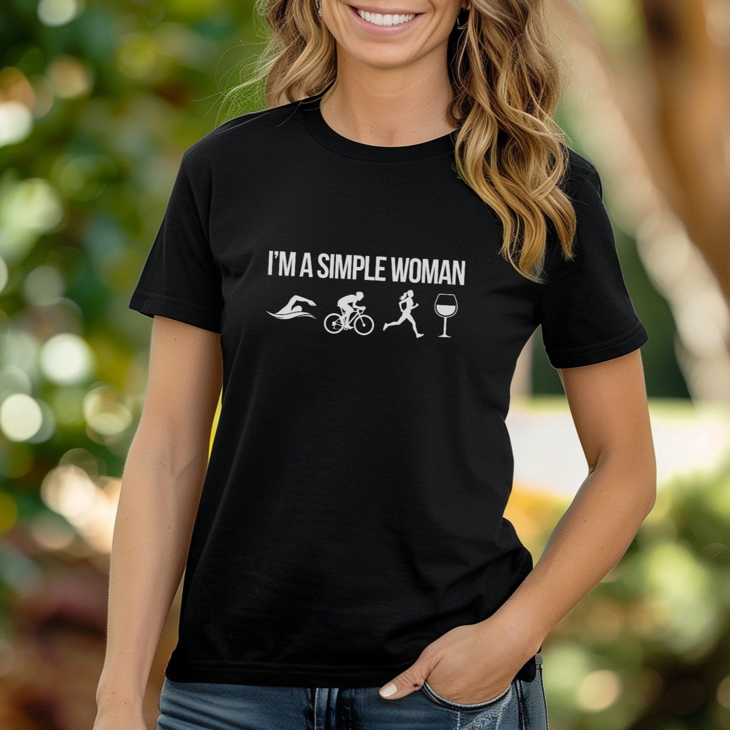 Simple Woman - TRI & Wine Tee