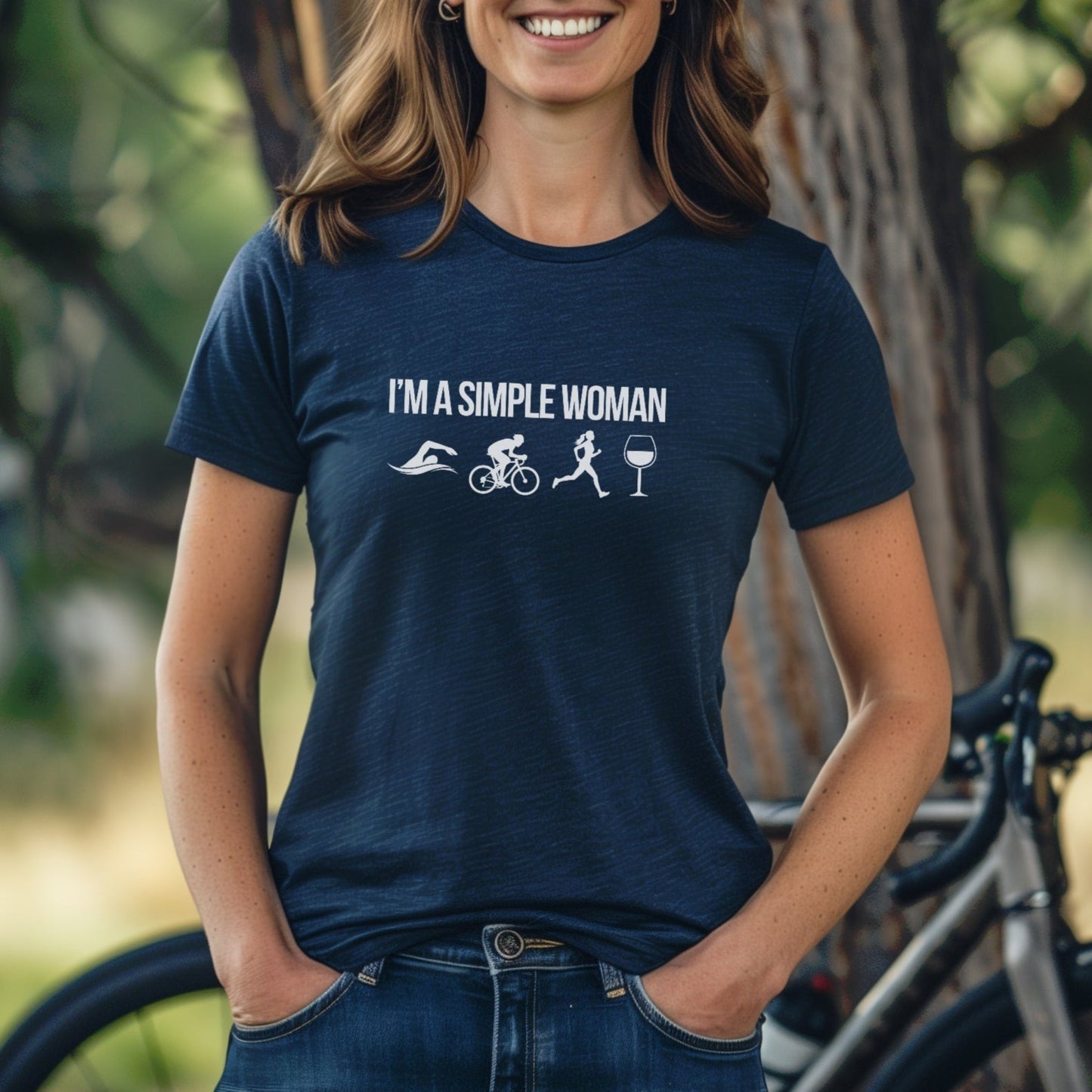 Simple Woman - TRI & Wine Tee