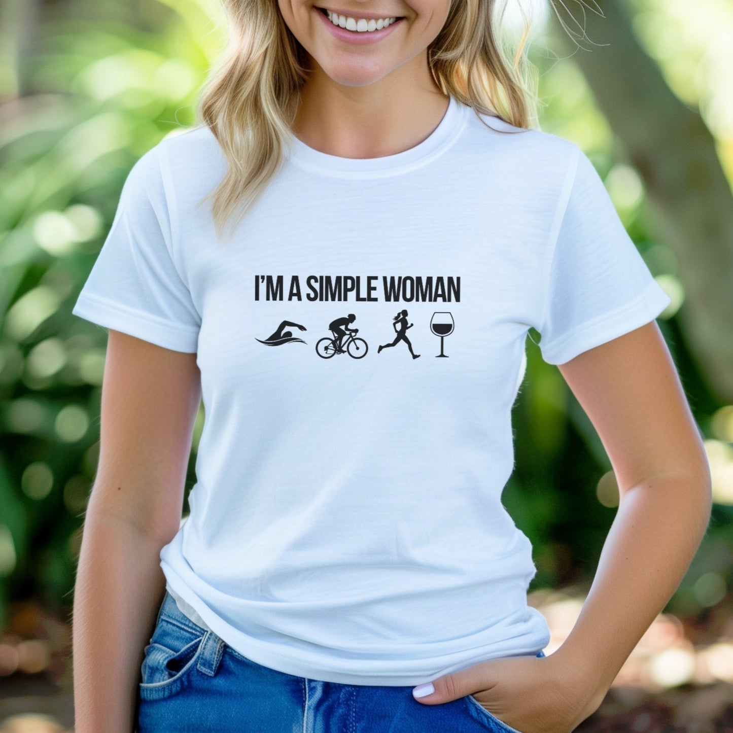 Simple Woman - TRI & Wine Tee