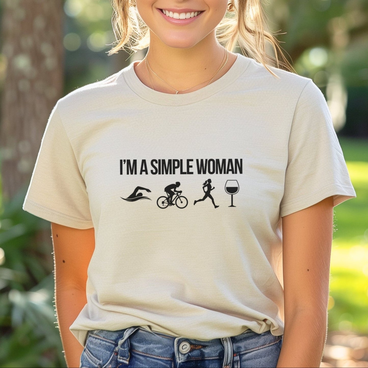 Simple Woman - TRI & Wine Tee