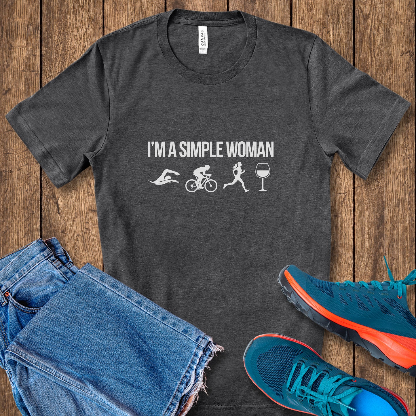 Simple Woman - TRI & Wine Tee