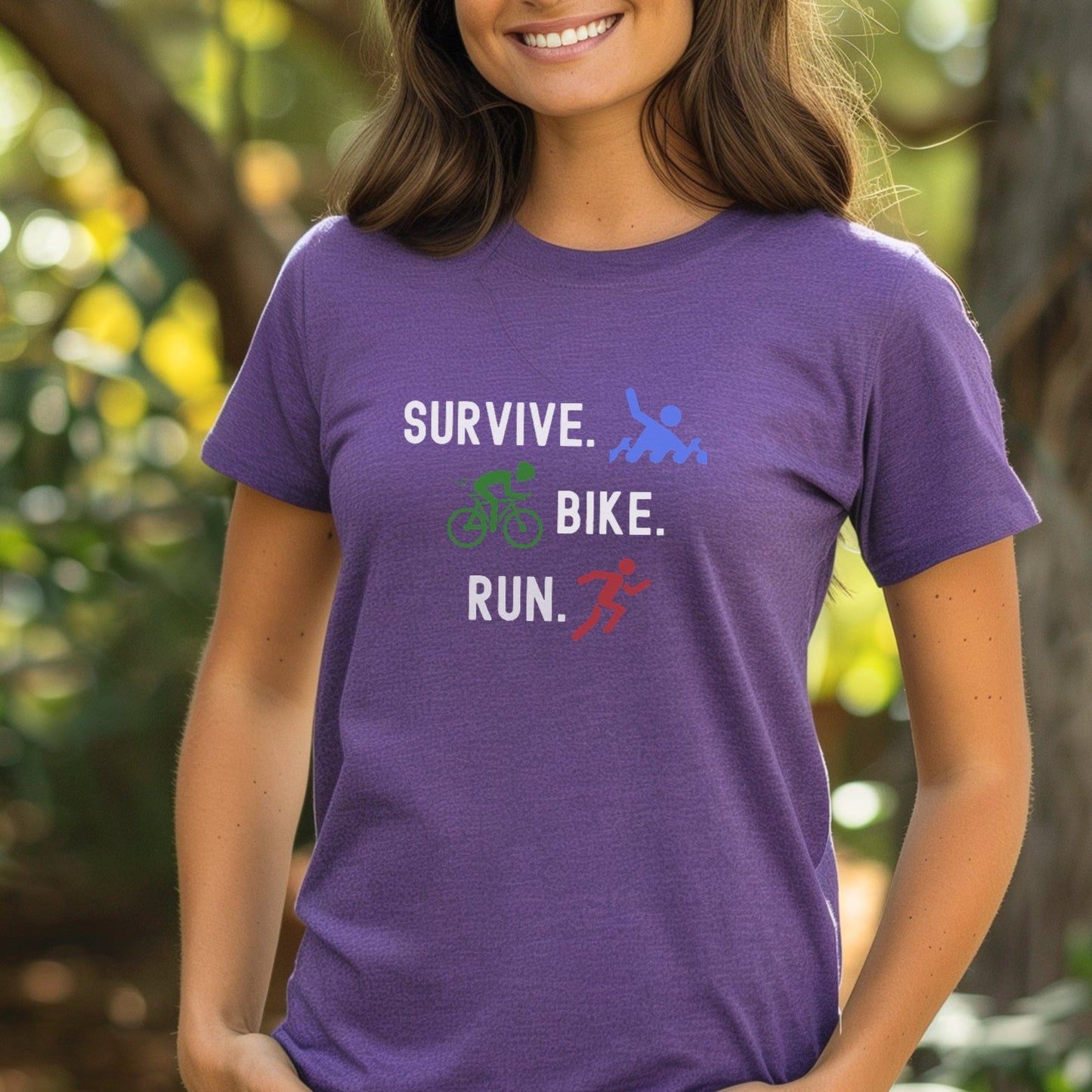 Survive Bike Run Tee