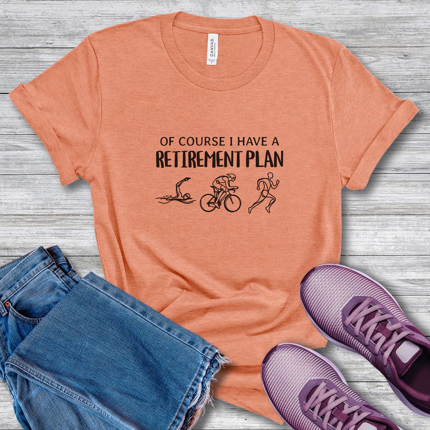 TRI Retirement Line Art Tee