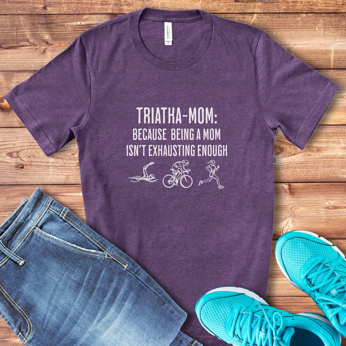 Triatha-Mom Exhausting Tee