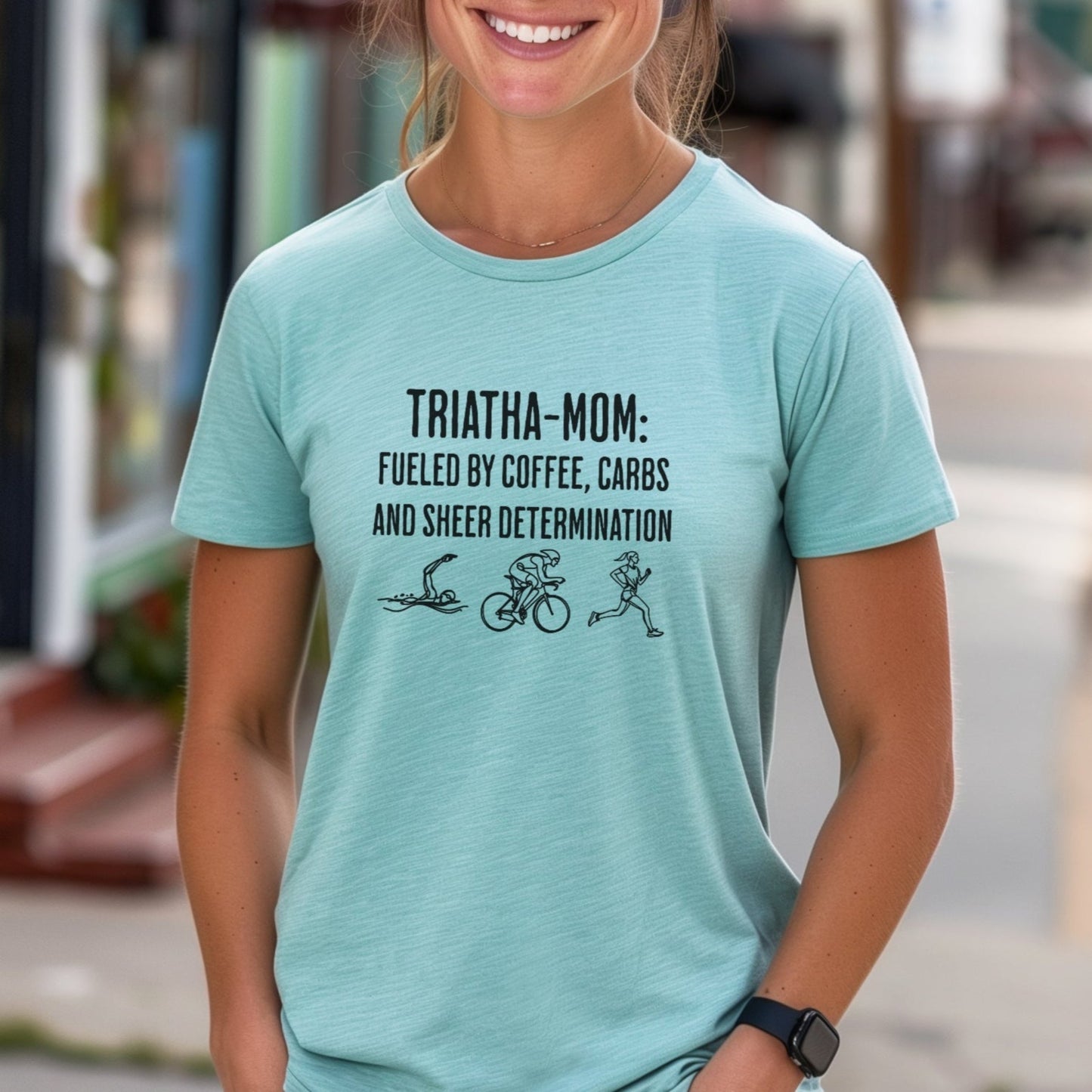 Triatha-Mom Fueled Tee