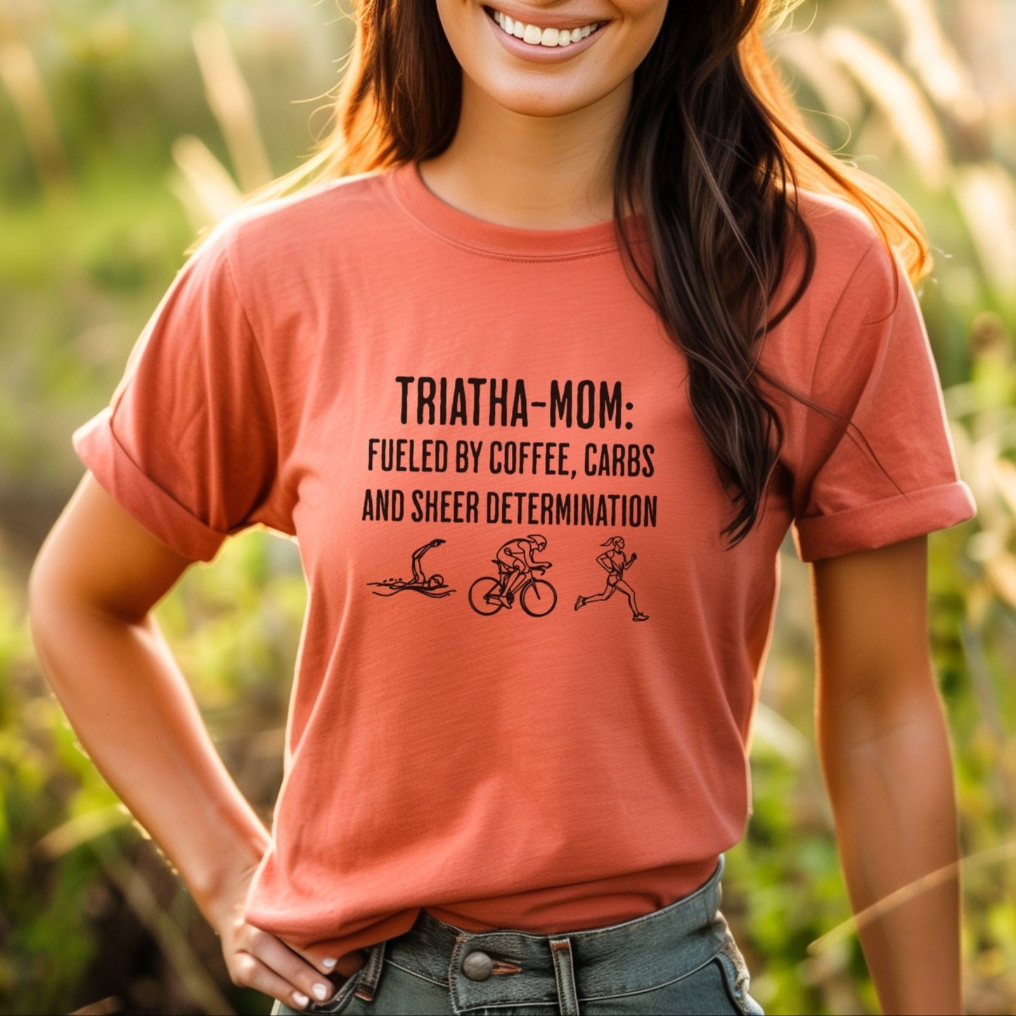 Triatha-Mom Fueled Tee