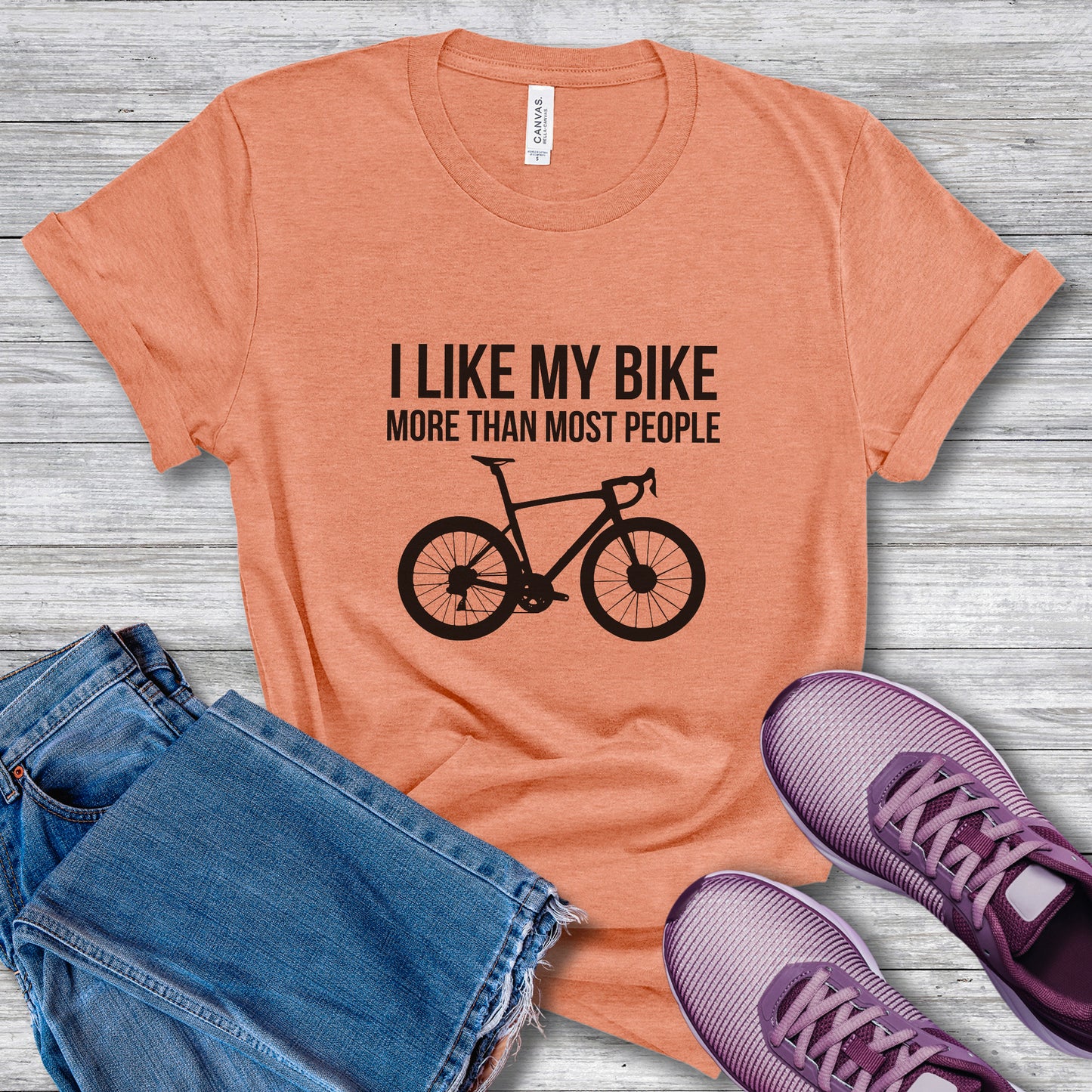 Bike More Than People Tee