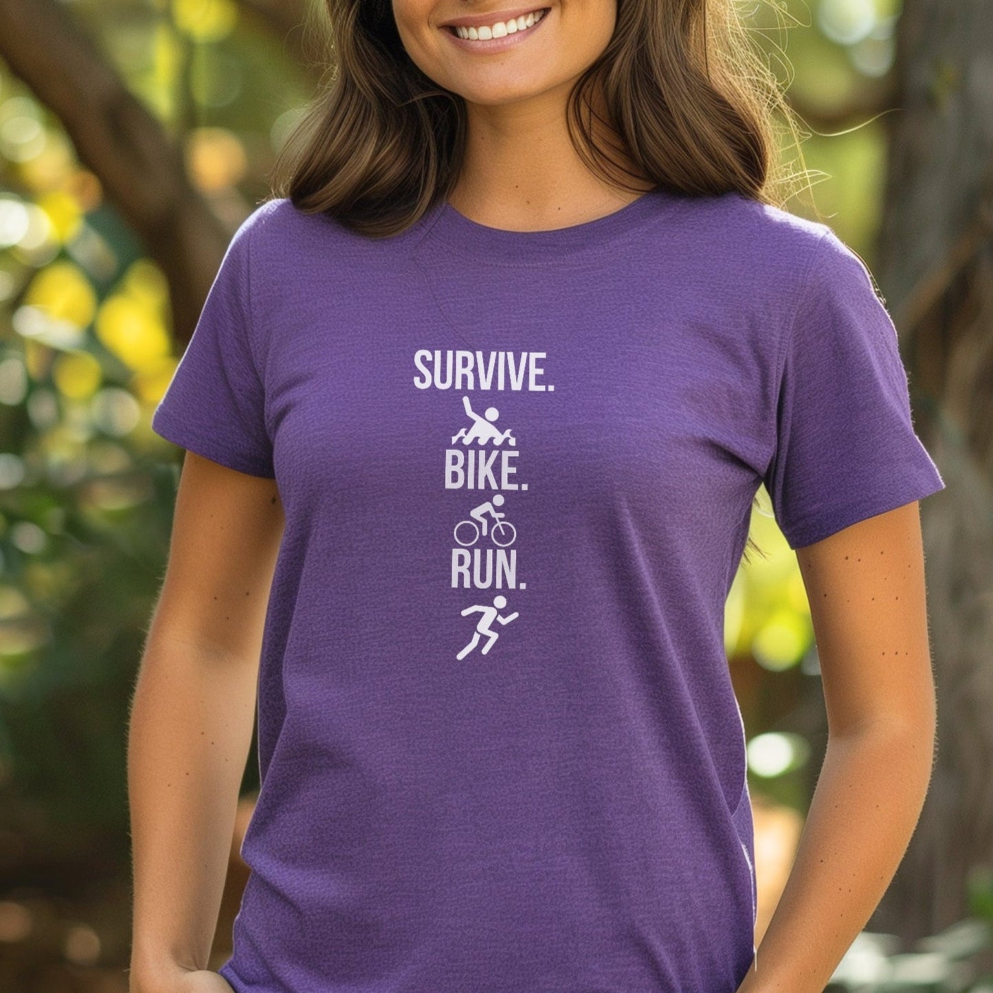 Survive Bike Run Mono Tee