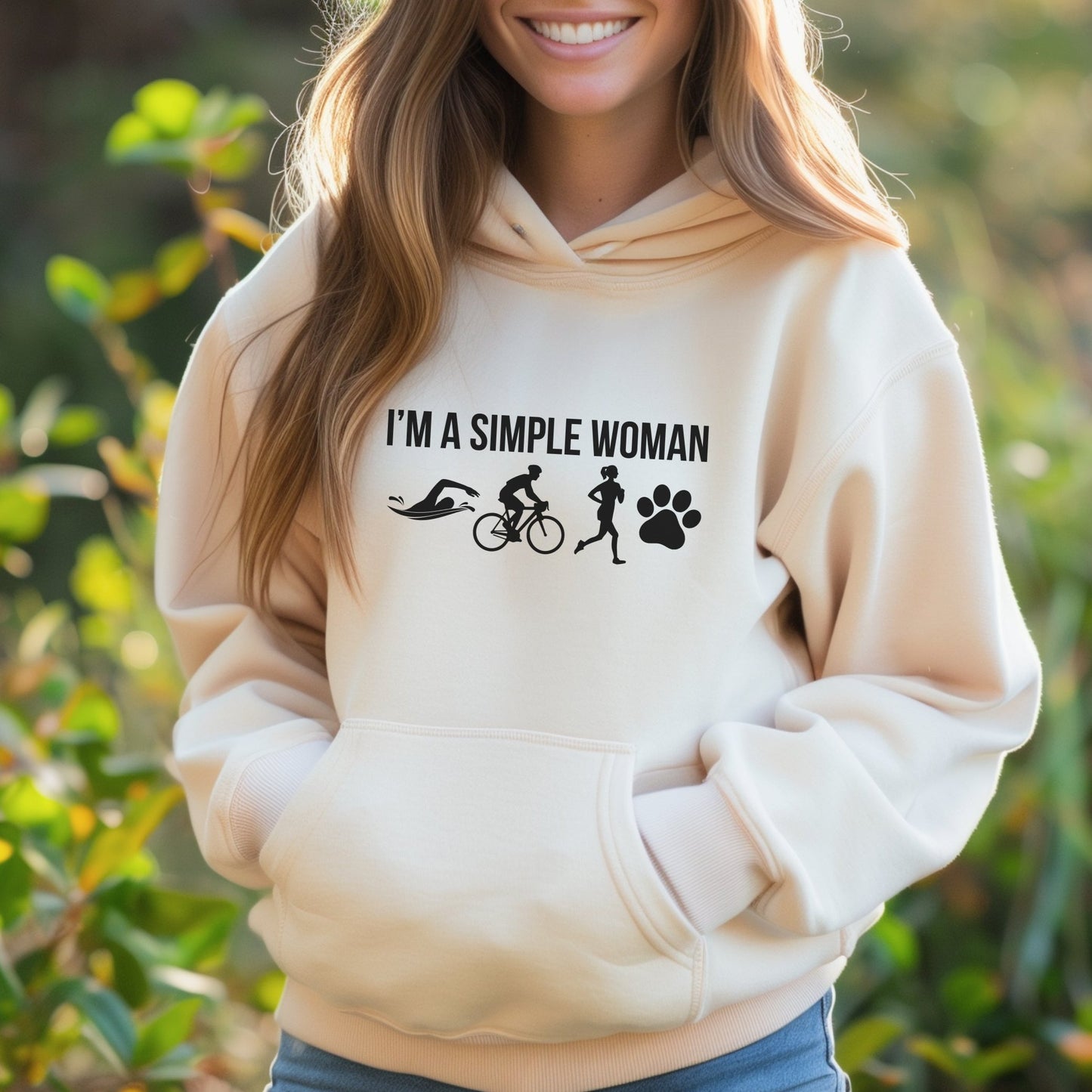 Simple Woman w/1 Paw Hoodie