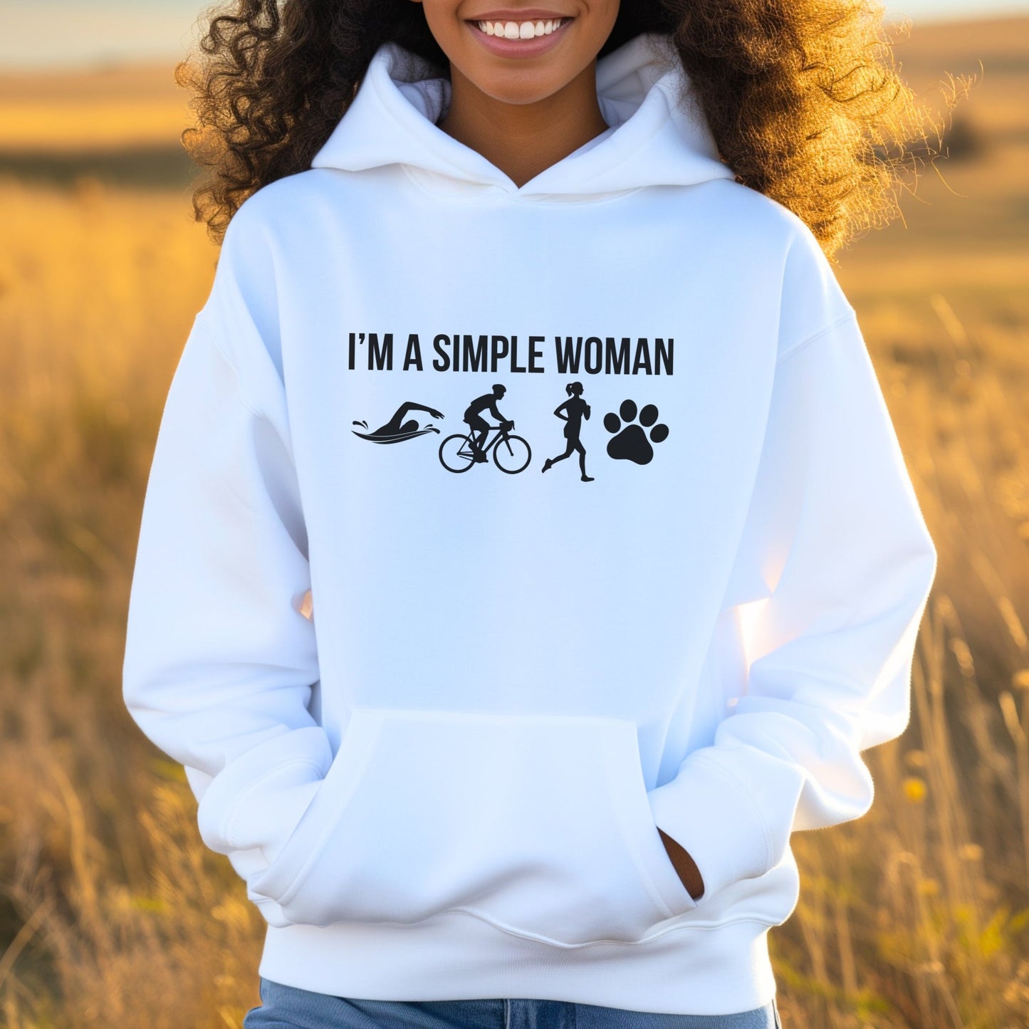 Simple Woman w/1 Paw Hoodie