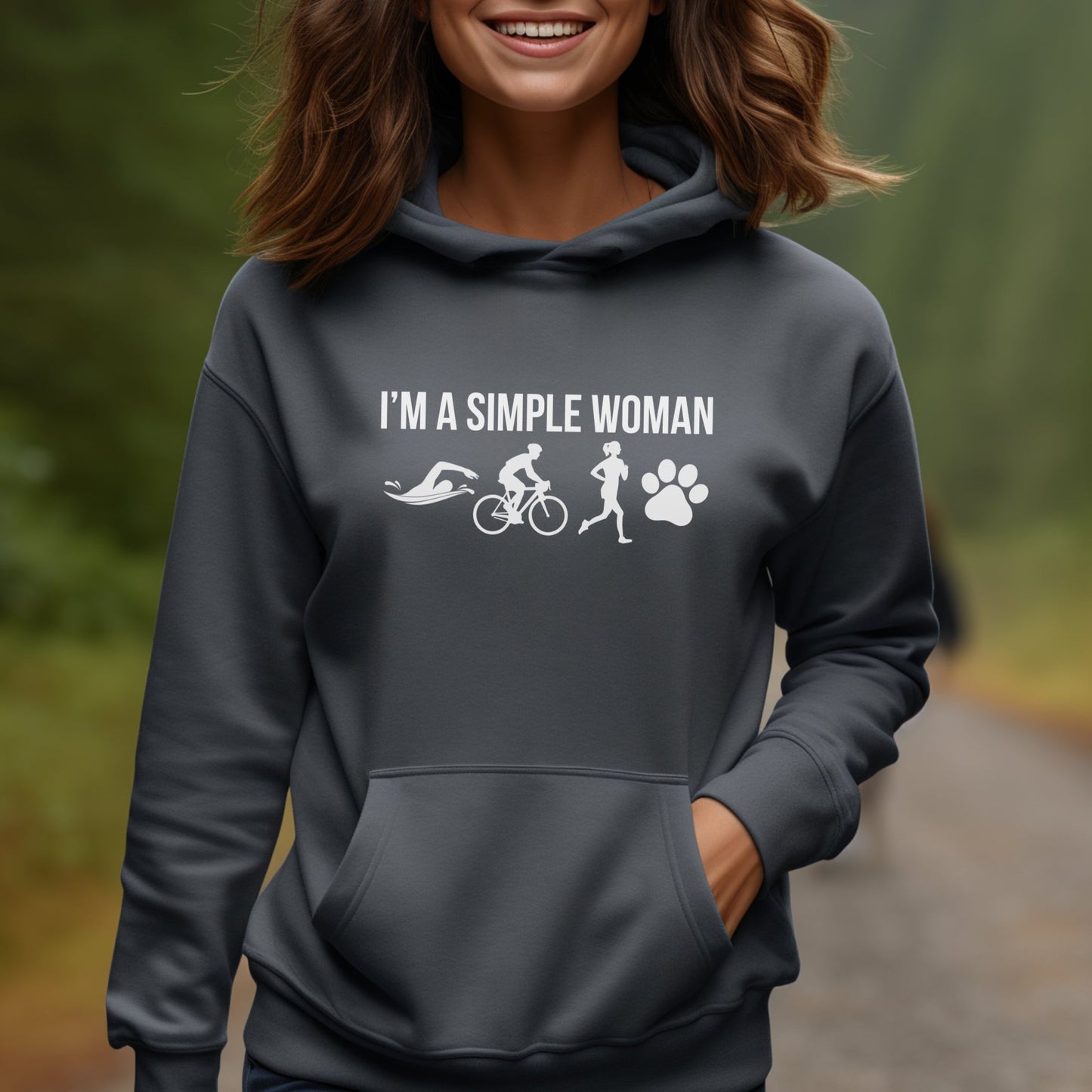Simple Woman w/1 Paw Hoodie