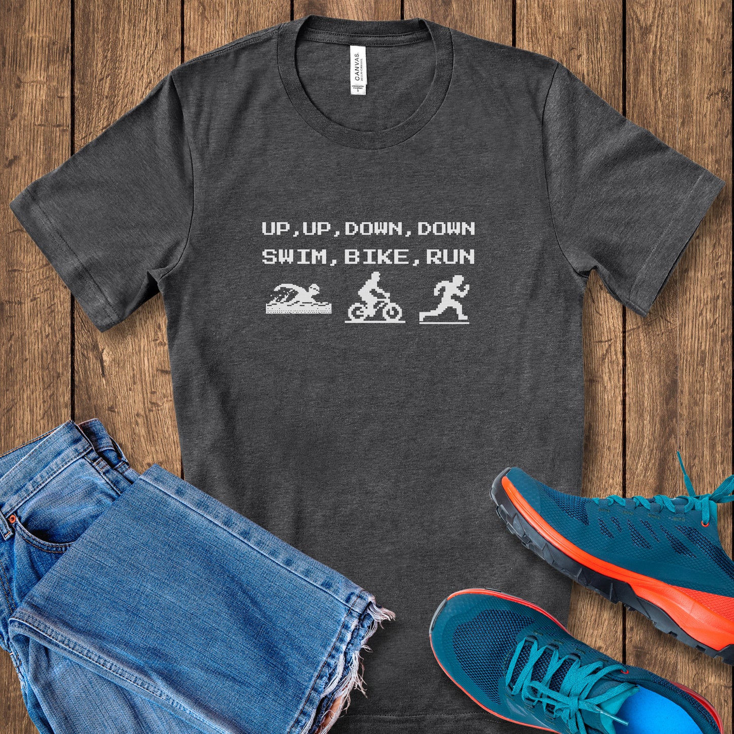 Up, Up, Down, Down TRI Tee