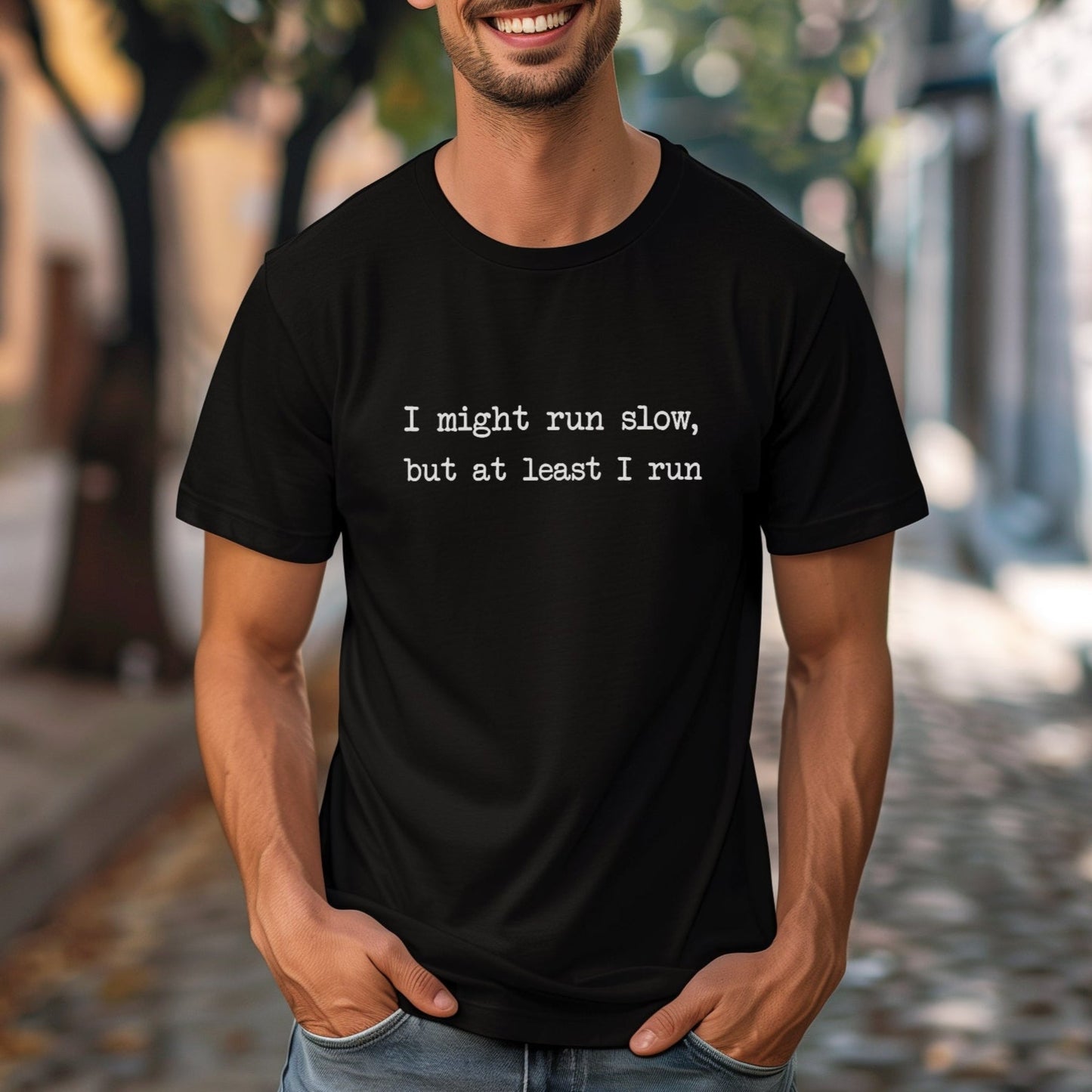 At Least I Run Tee