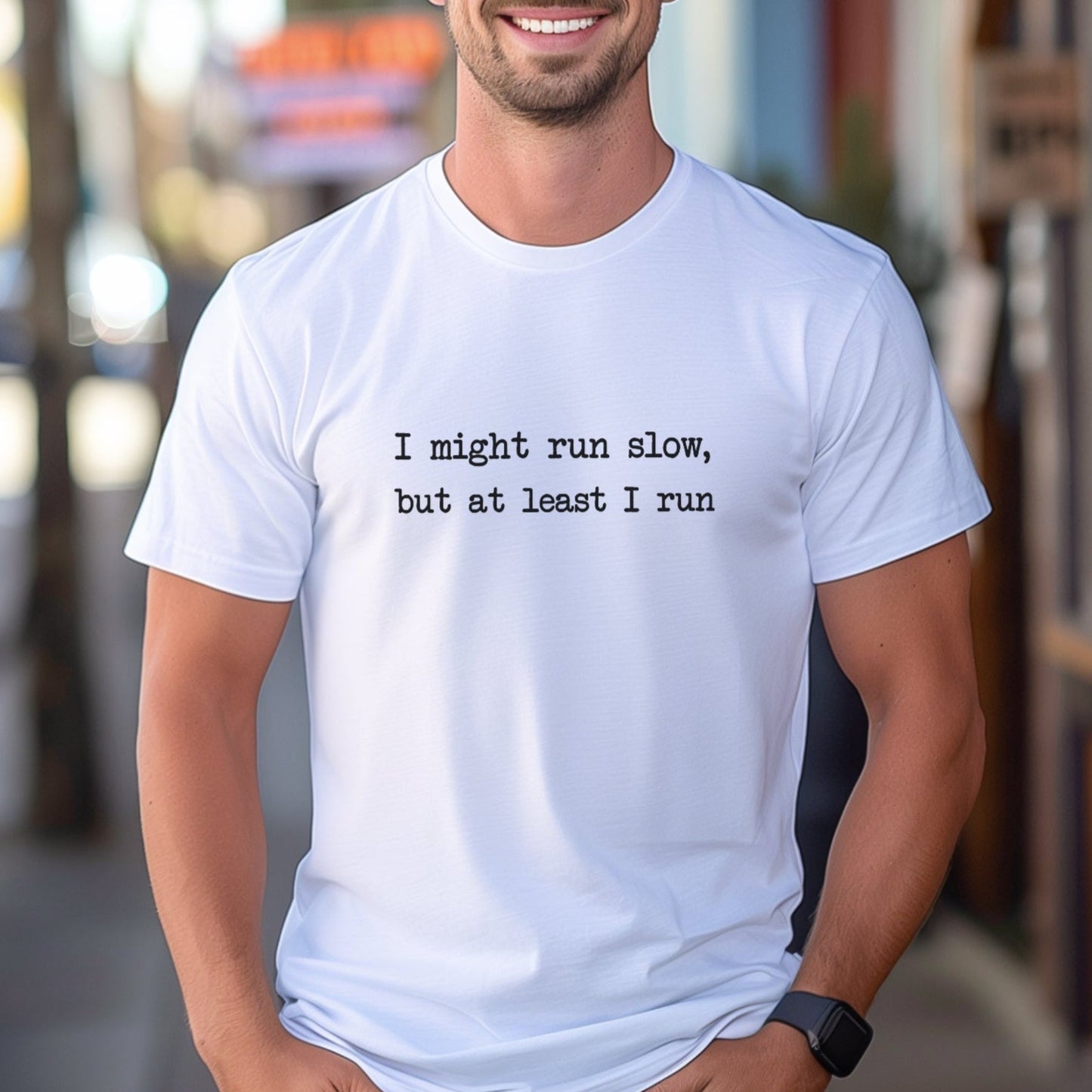 At Least I Run Tee