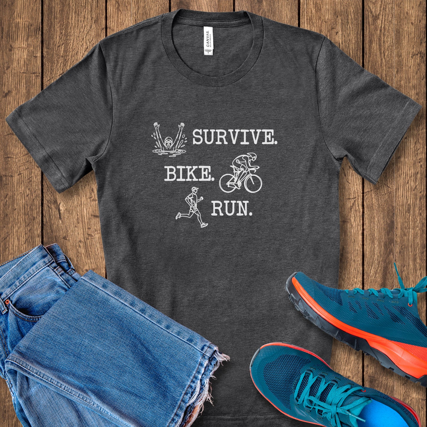 Survive Line Art Male Tee