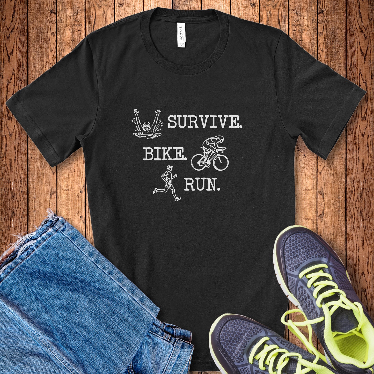 Survive Line Art Male Tee