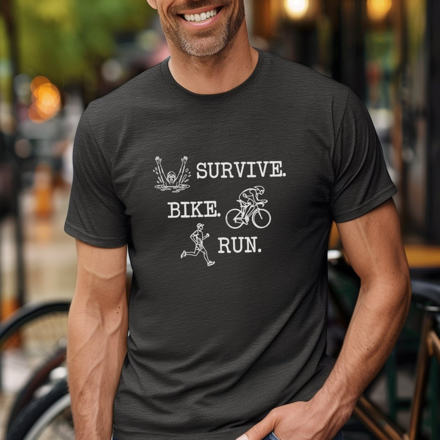 Survive Line Art Male Tee