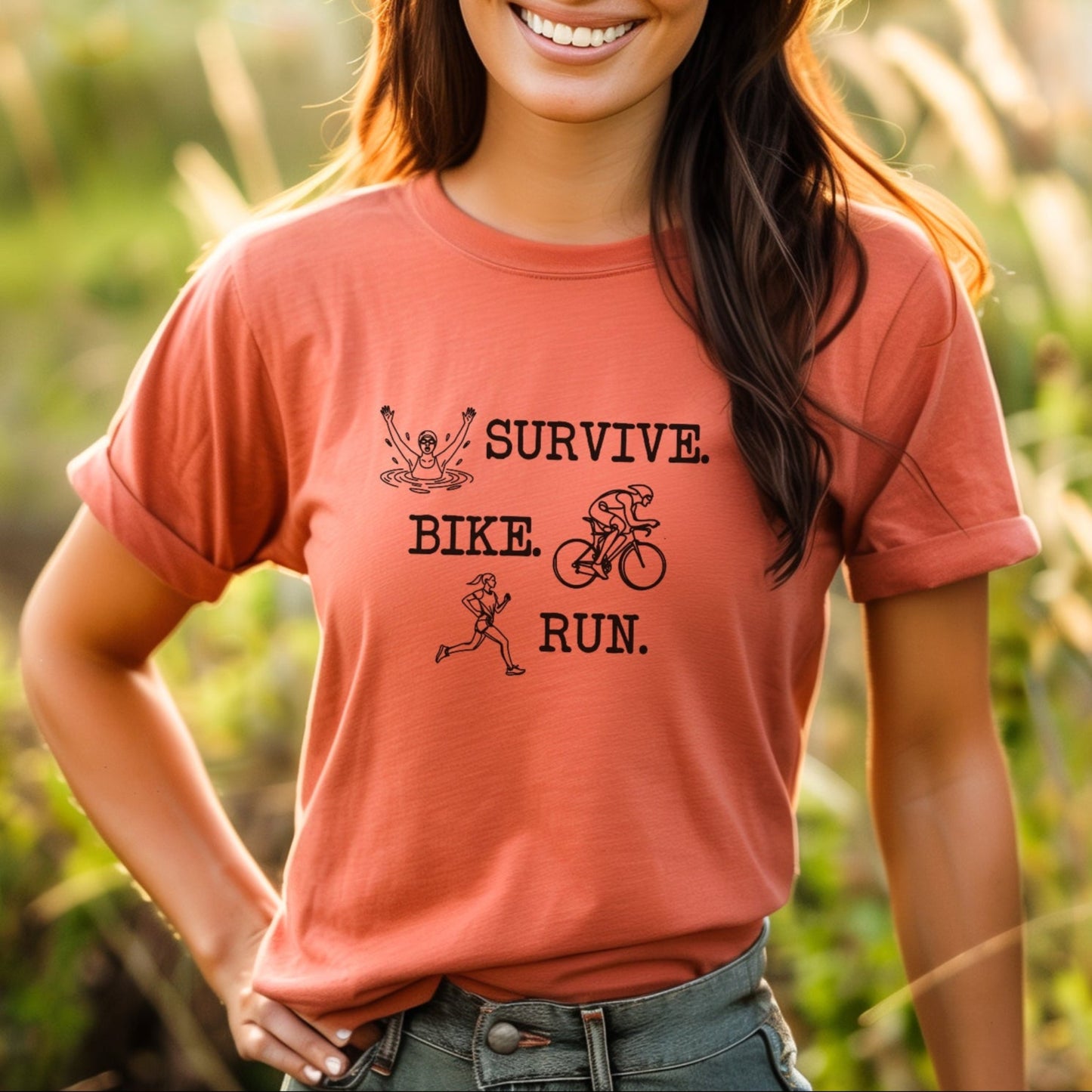 Survive Line Art Female Tee