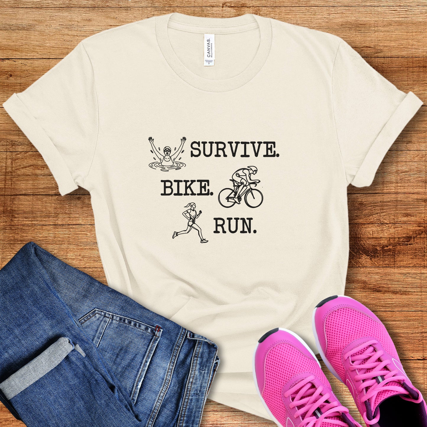 Survive Line Art Female Tee