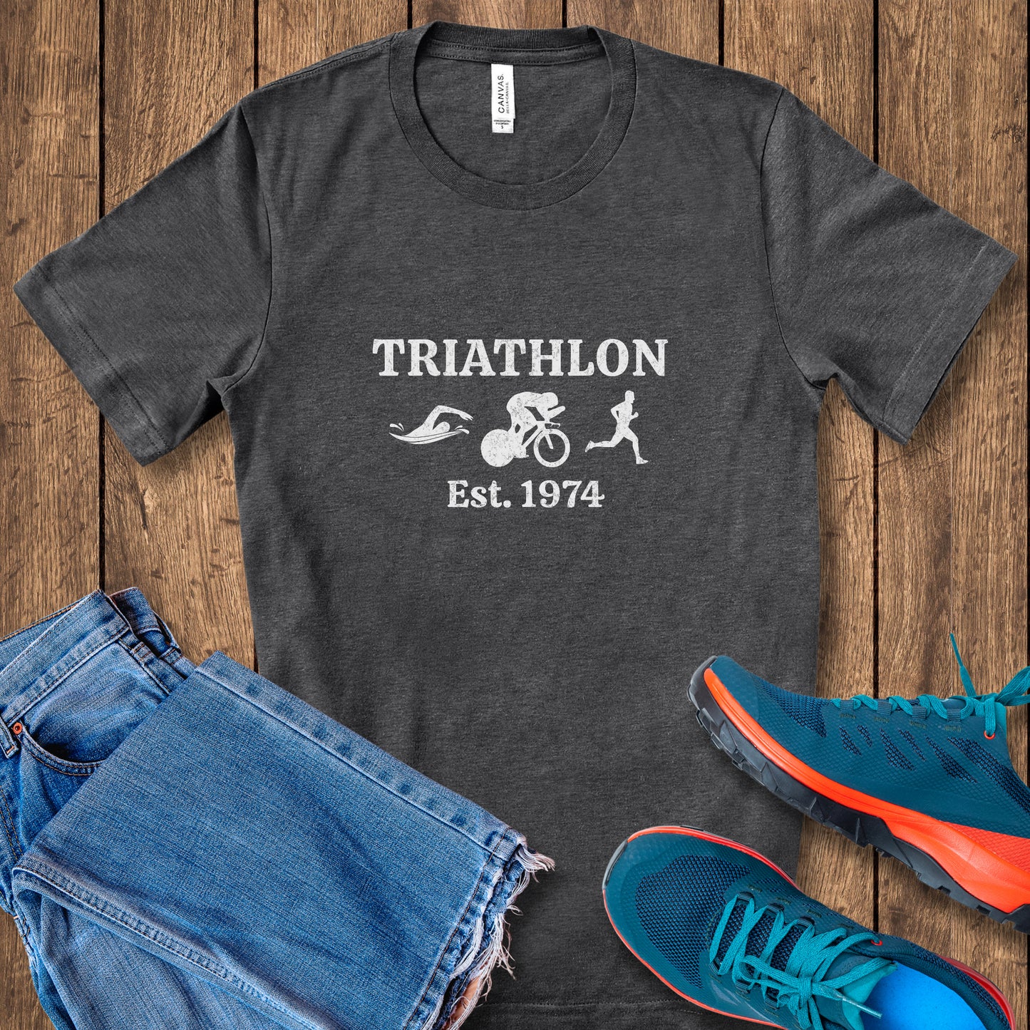 Distressed TRI 1974 Tee