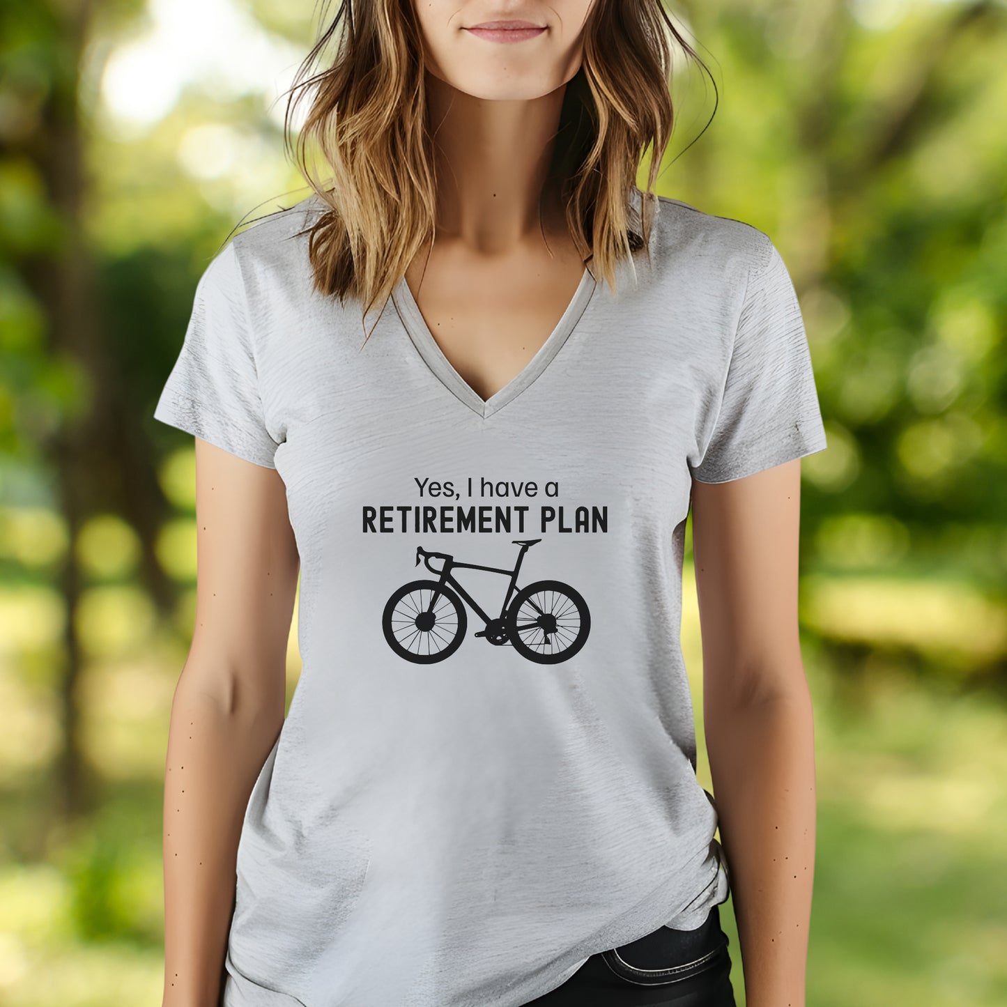 Bike Retirement Plan V-Neck