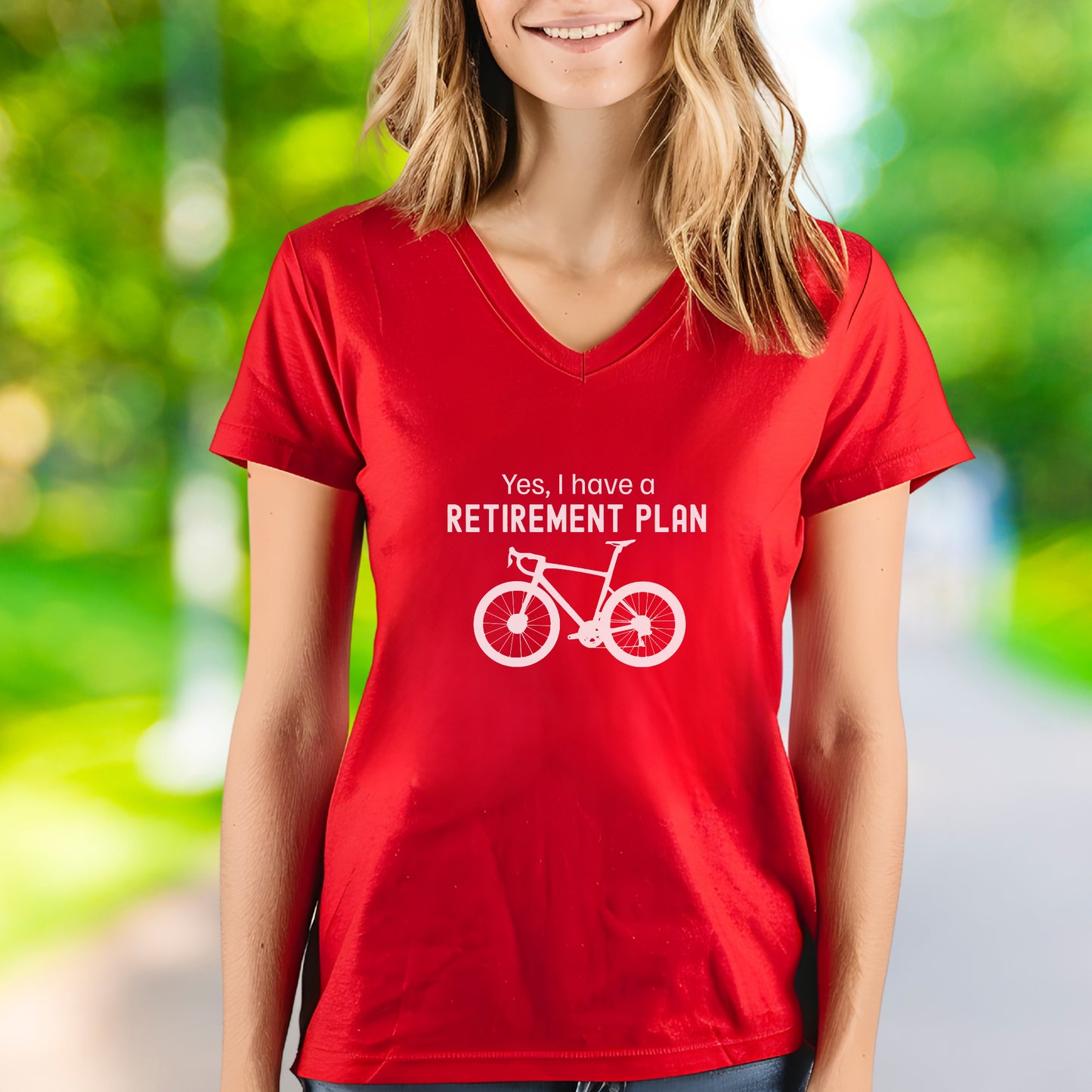 Bike Retirement Plan V-Neck