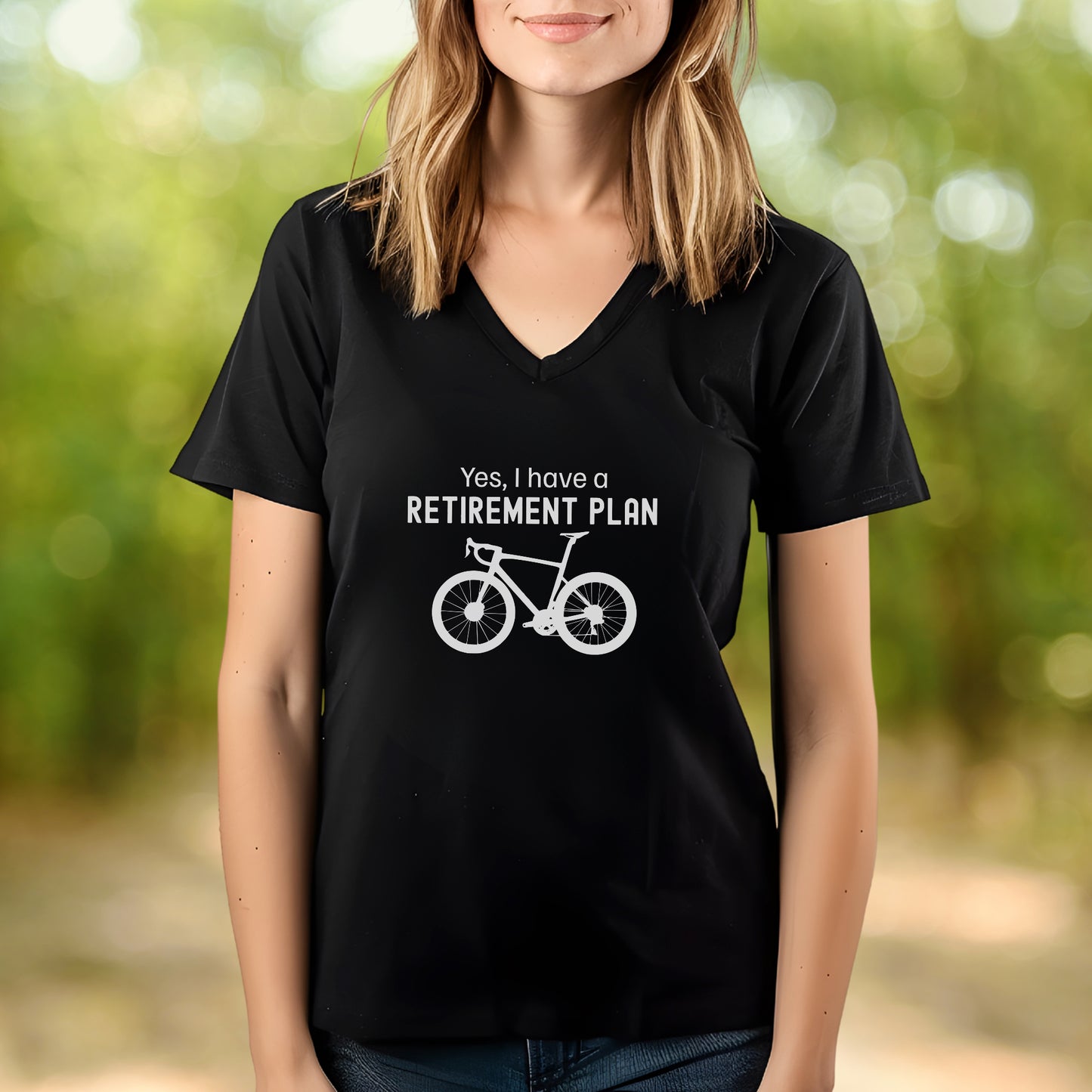 Bike Retirement Plan V-Neck