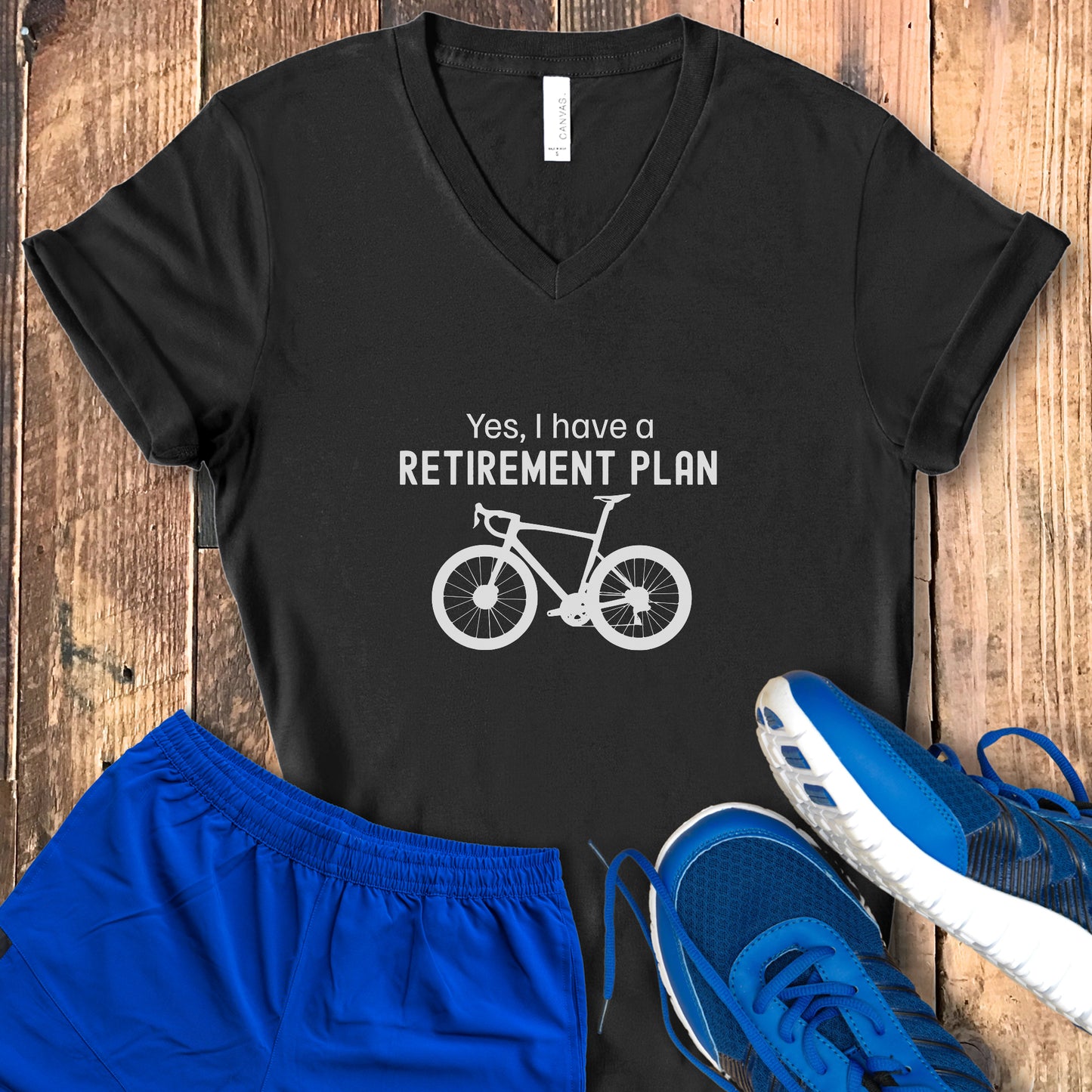 Bike Retirement Plan V-Neck
