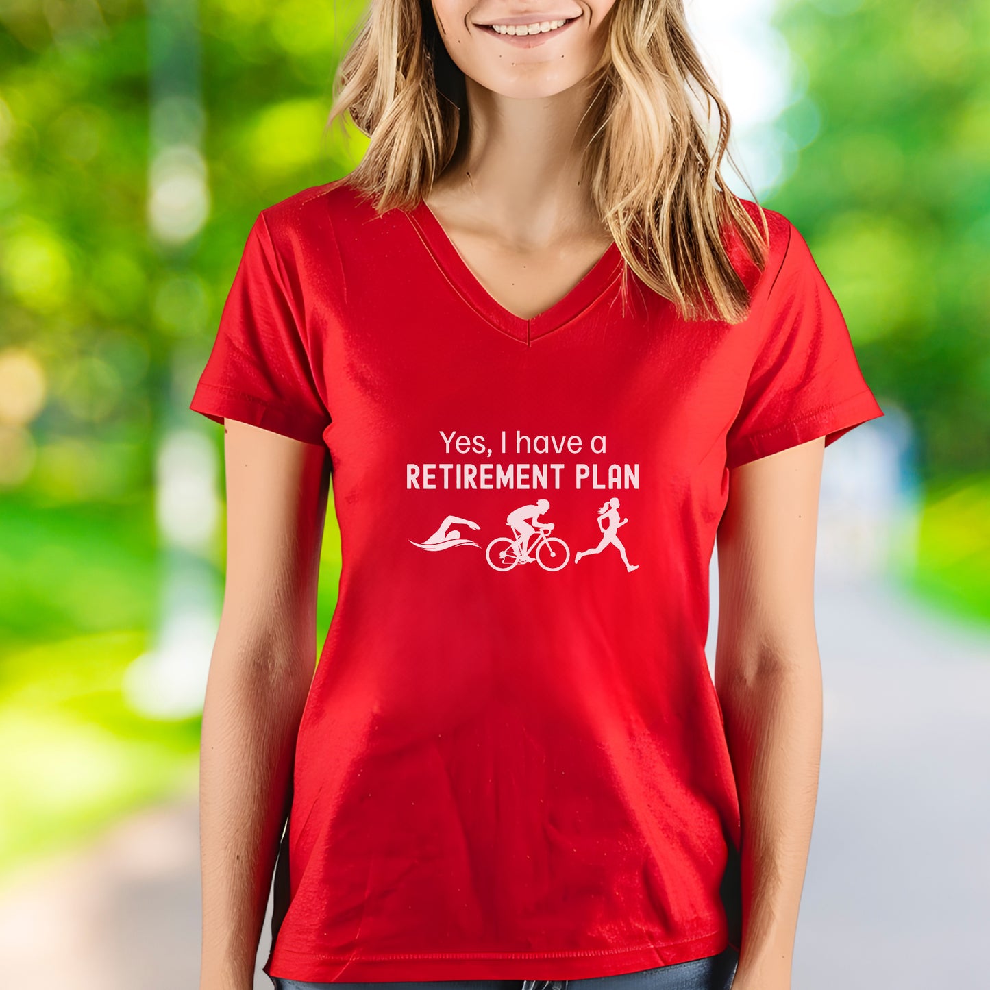 Tri Retirement V-Neck
