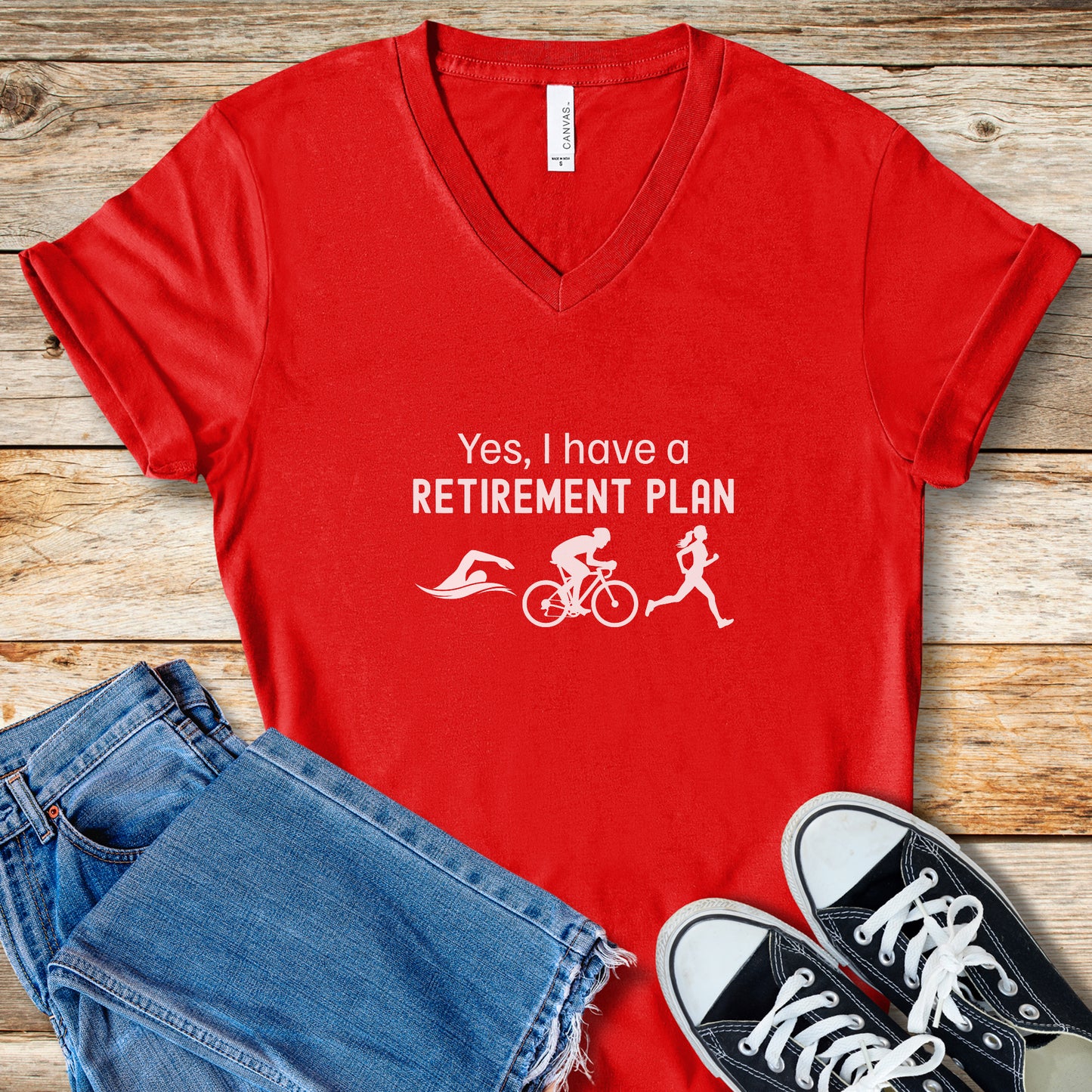 Tri Retirement V-Neck