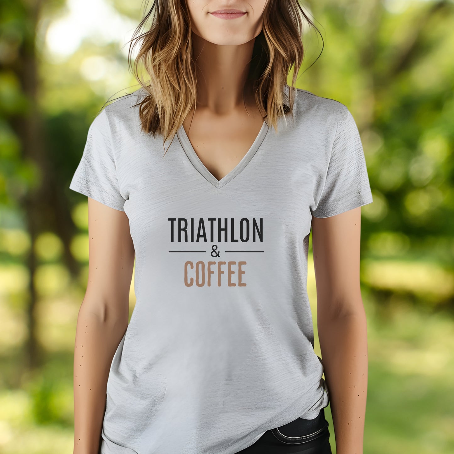 Tri & Coffee V-Neck