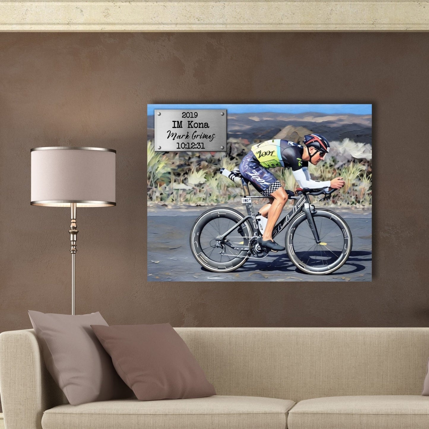 Race Plaque Canvas - Horizontal