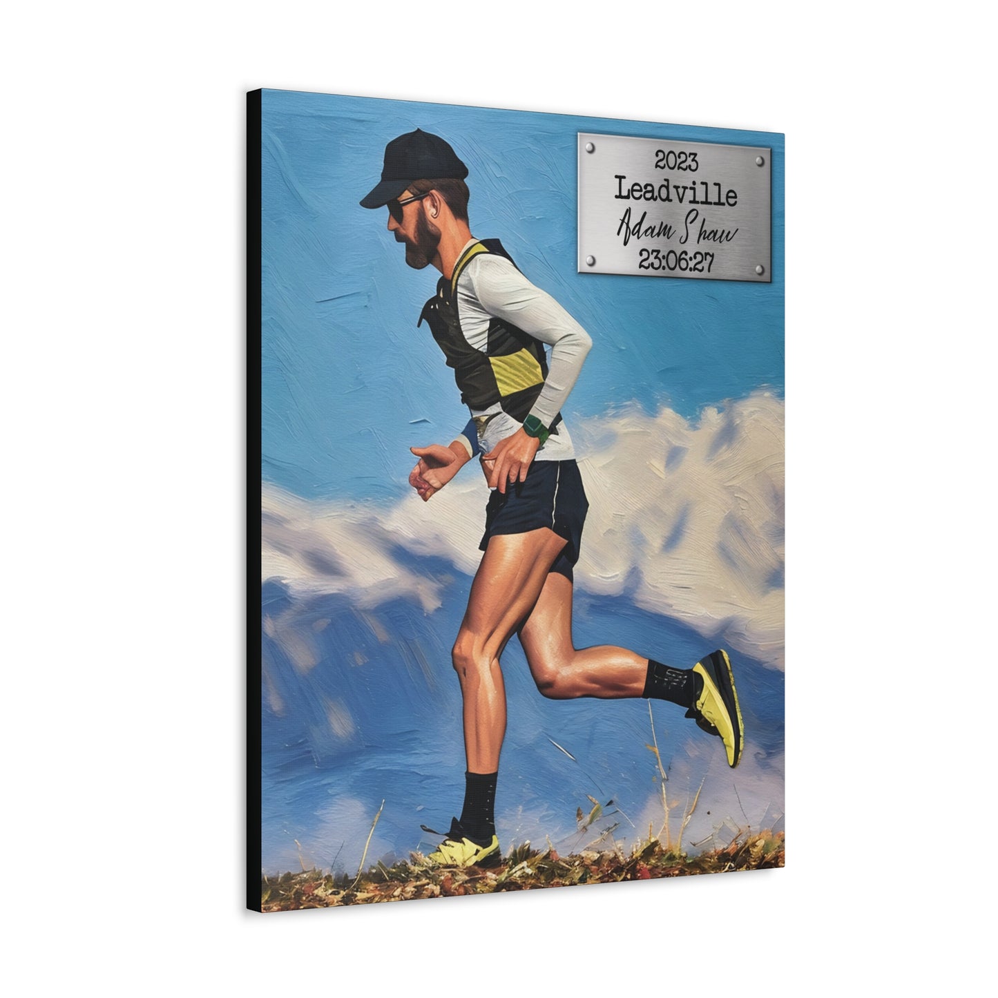 Race Plaque Canvas - Vertical