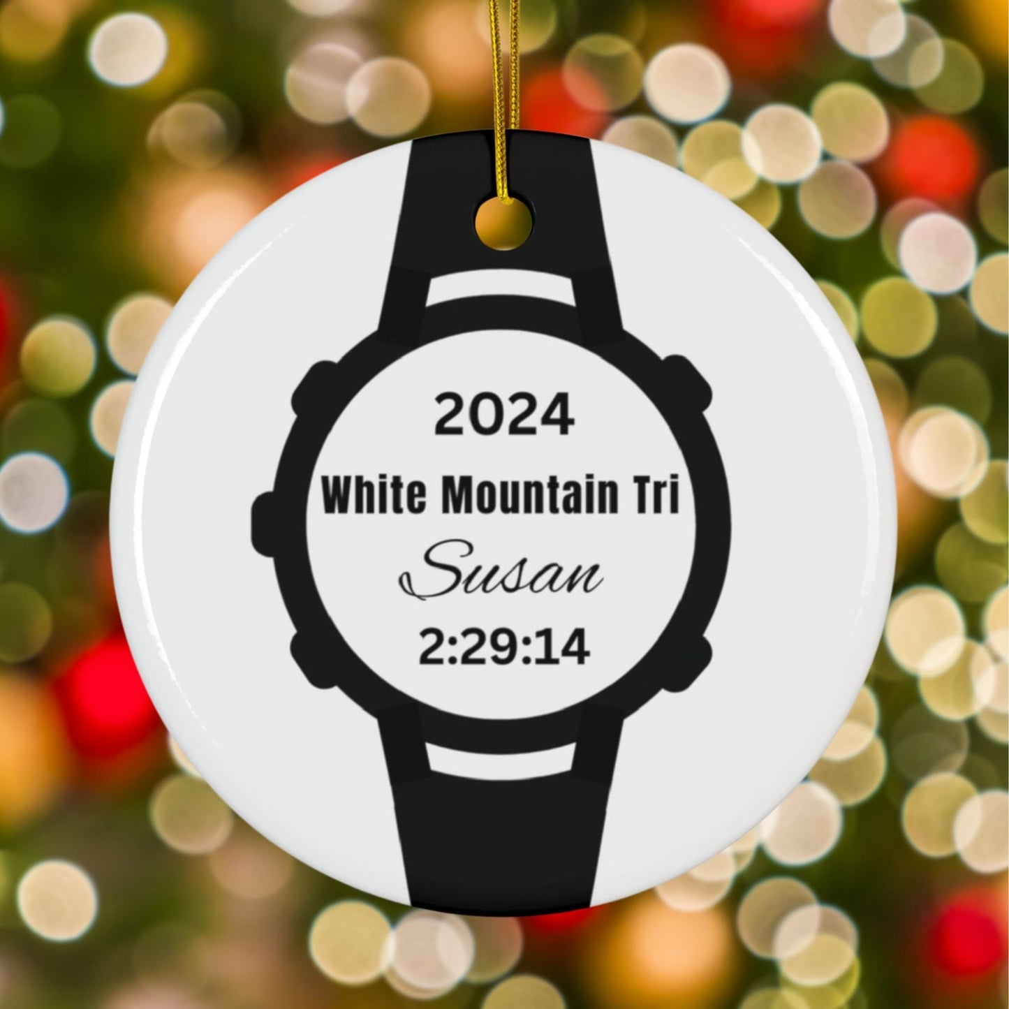 Ceramic White Watch Ornament