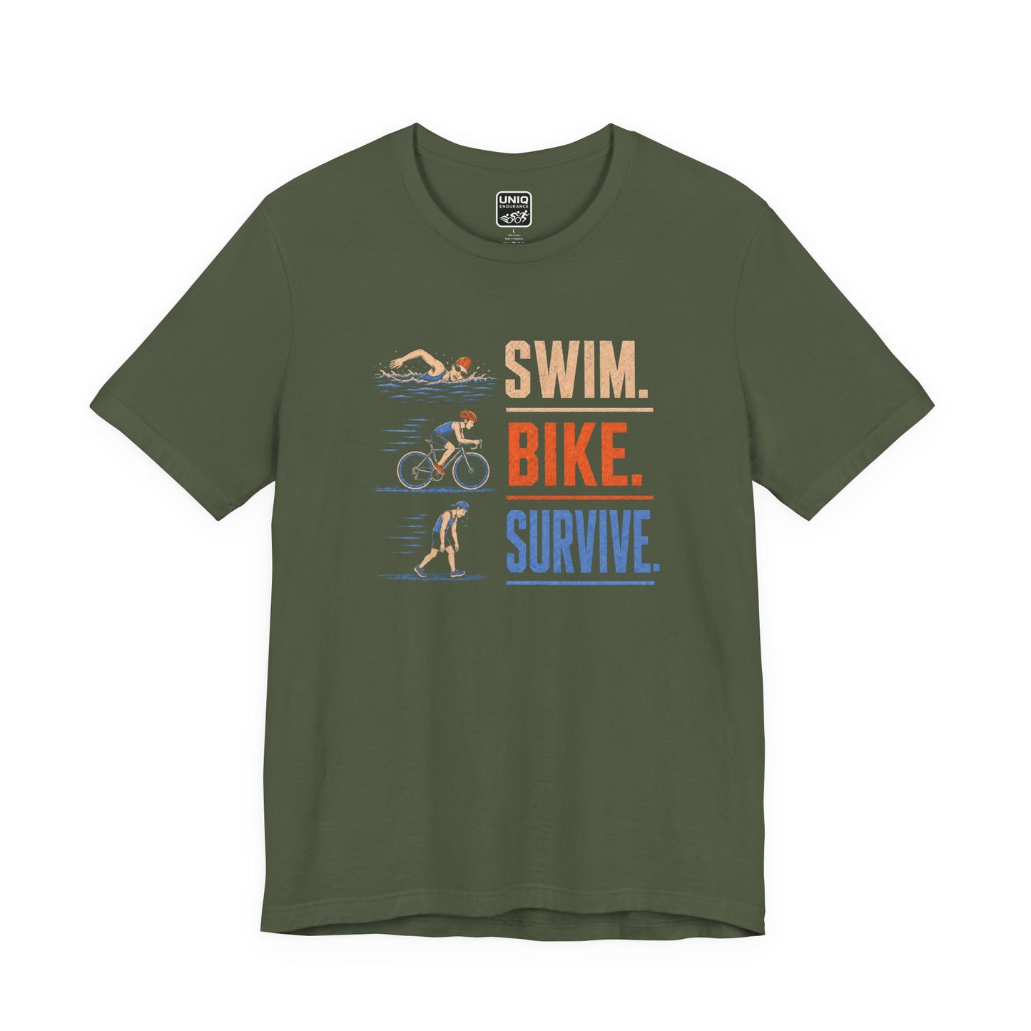 Swim Bike Survive Texture Tee
