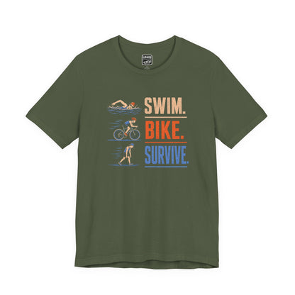 Swim Bike Survive Texture Tee