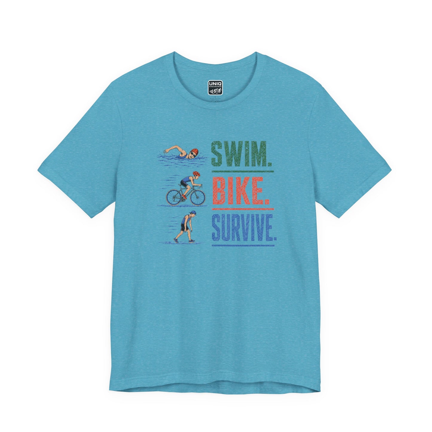 Swim Bike Survive Texture Tee